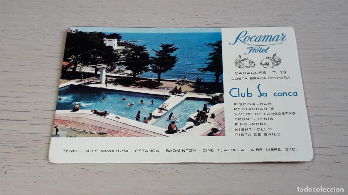Coleccionismo calendarios: Calendario de bolsillo Hotel ROCAMAR Cadaqu&eacute;s Costa Brava, Club la Conca, a&ntilde;o 1964.