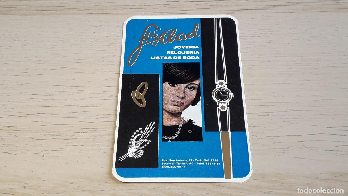 Coleccionismo calendarios: Calendario de bolsillo F. de Abad, Joyer&iacute;a Relojer&iacute;a, a&ntilde;o 1966.