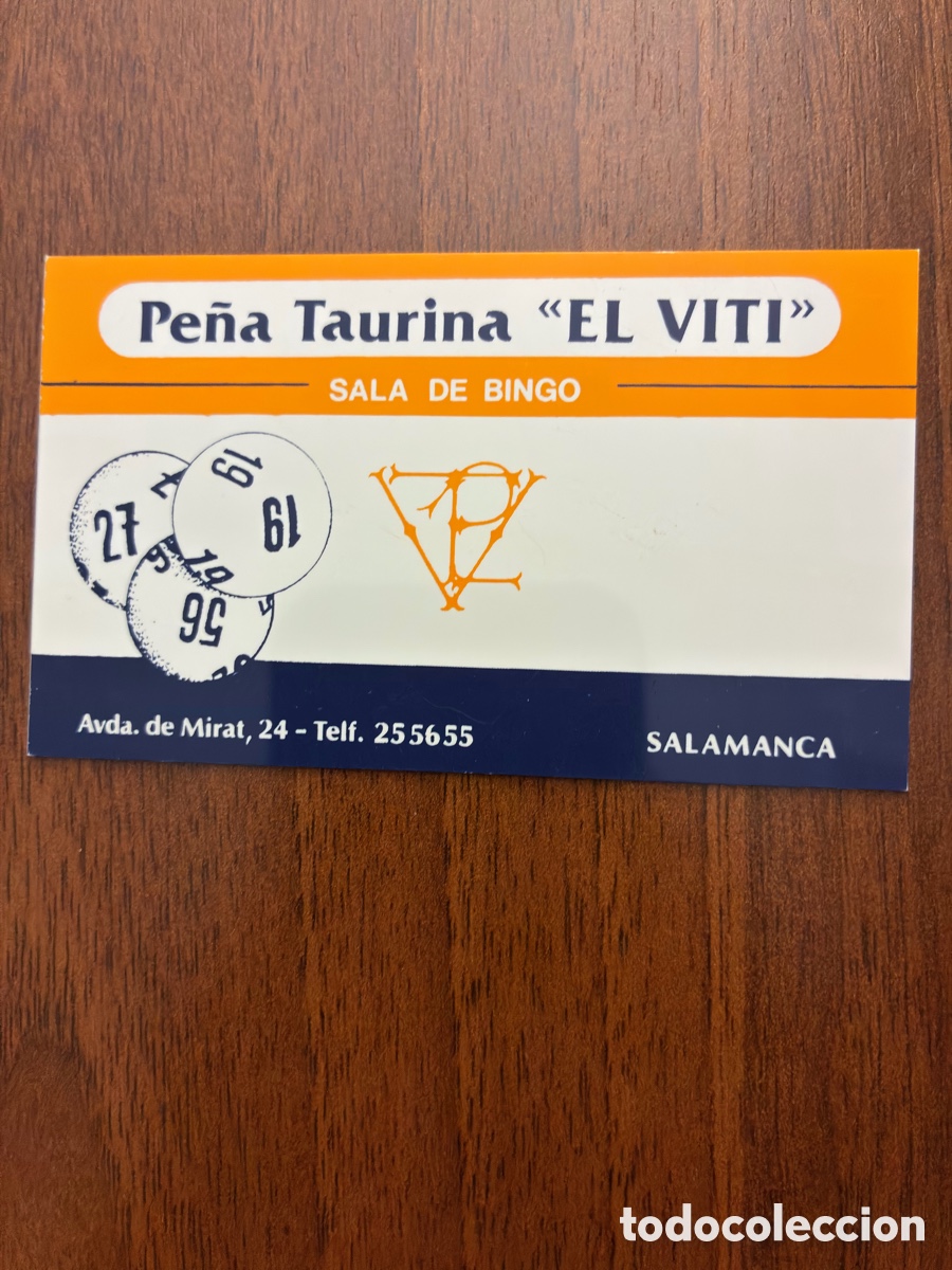 Coleccionismo calendarios: Calendario de bolsillo 1990 - Pe&ntilde;a Taurina El Viti (Sala de Bingo) - Salamanca