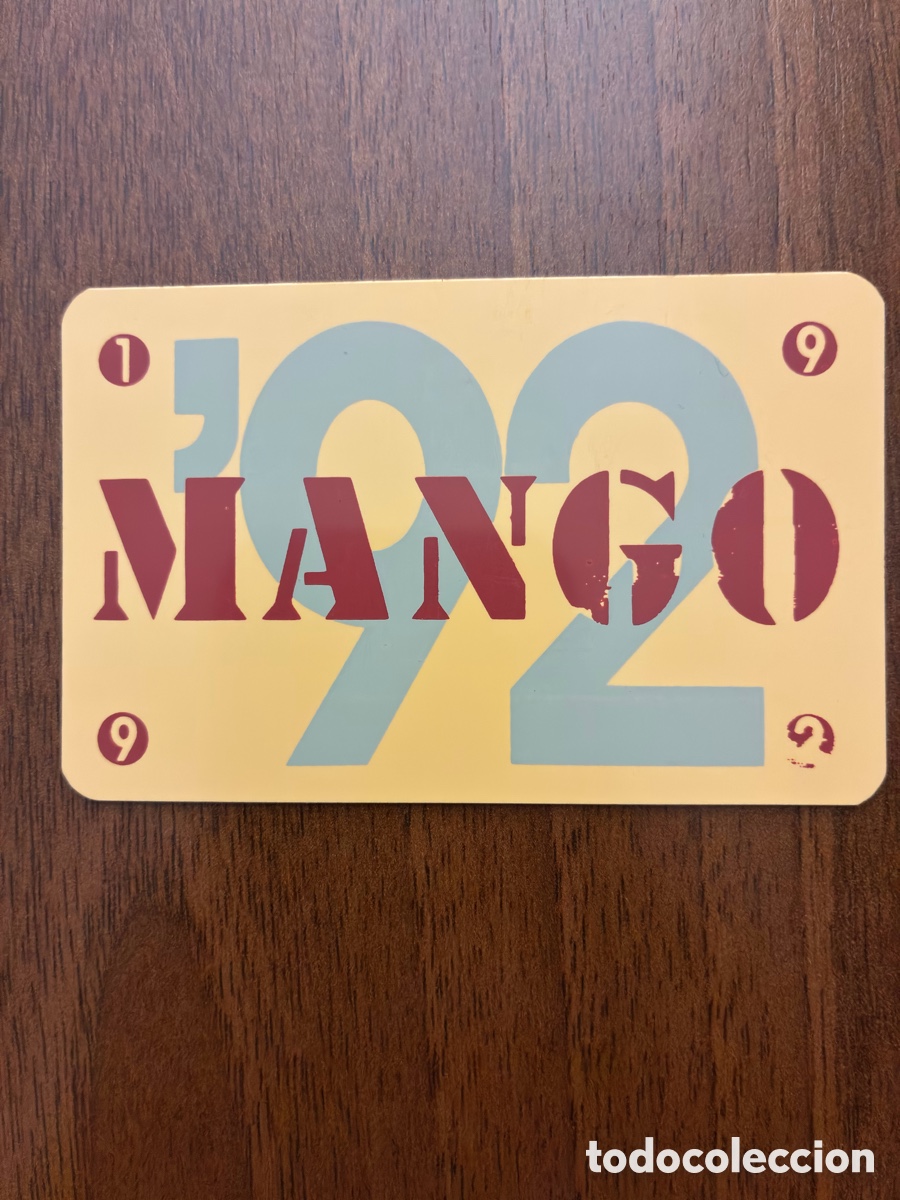 Coleccionismo calendarios: Calendario de bolsillo 1992 - MANGO Moda (Con marcas a bol&iacute;grafo)