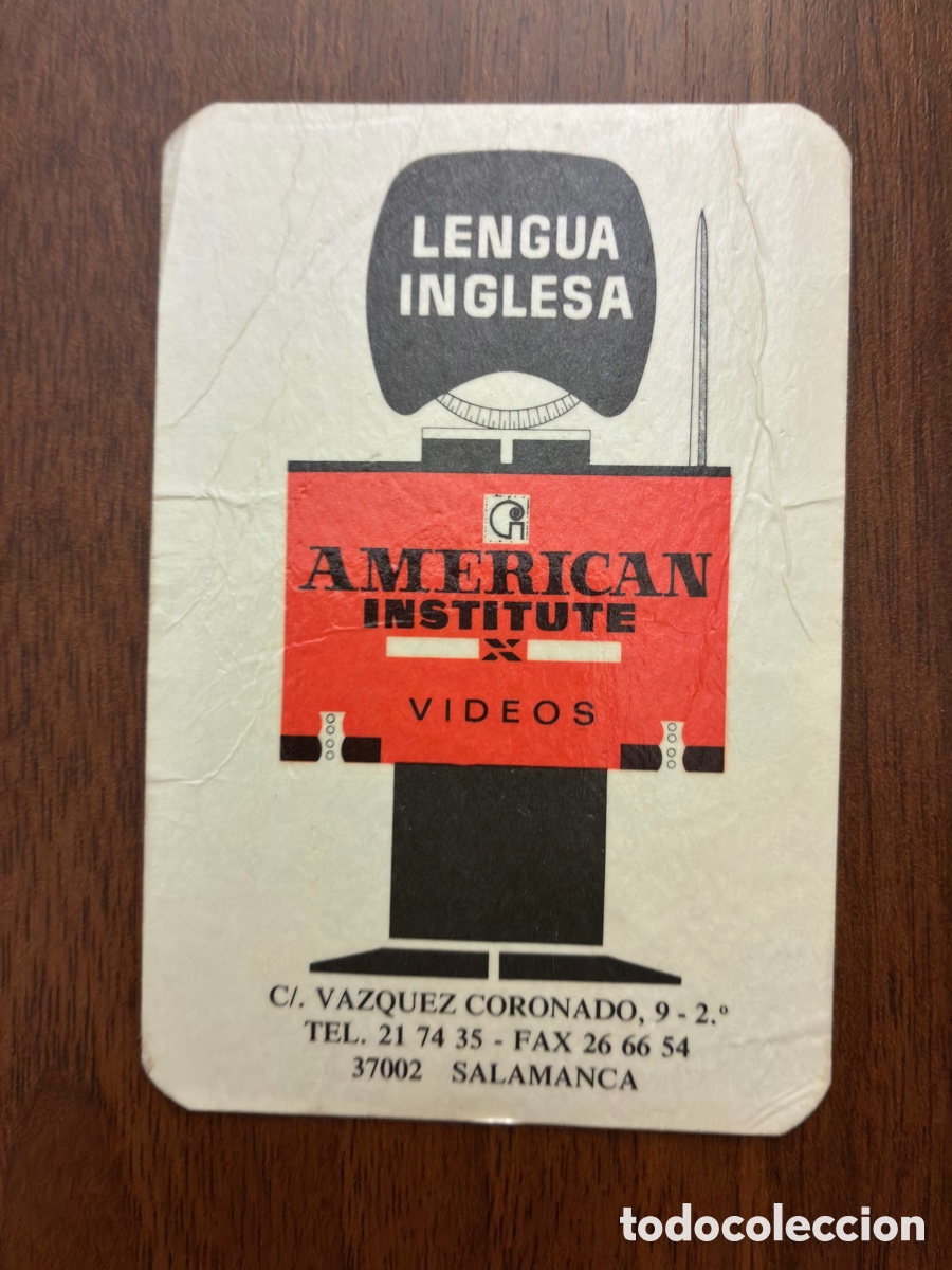 Coleccionismo calendarios: Calendario de bolsillo 1990 - Academia American Institute (Salamanca) - Con anotaciones