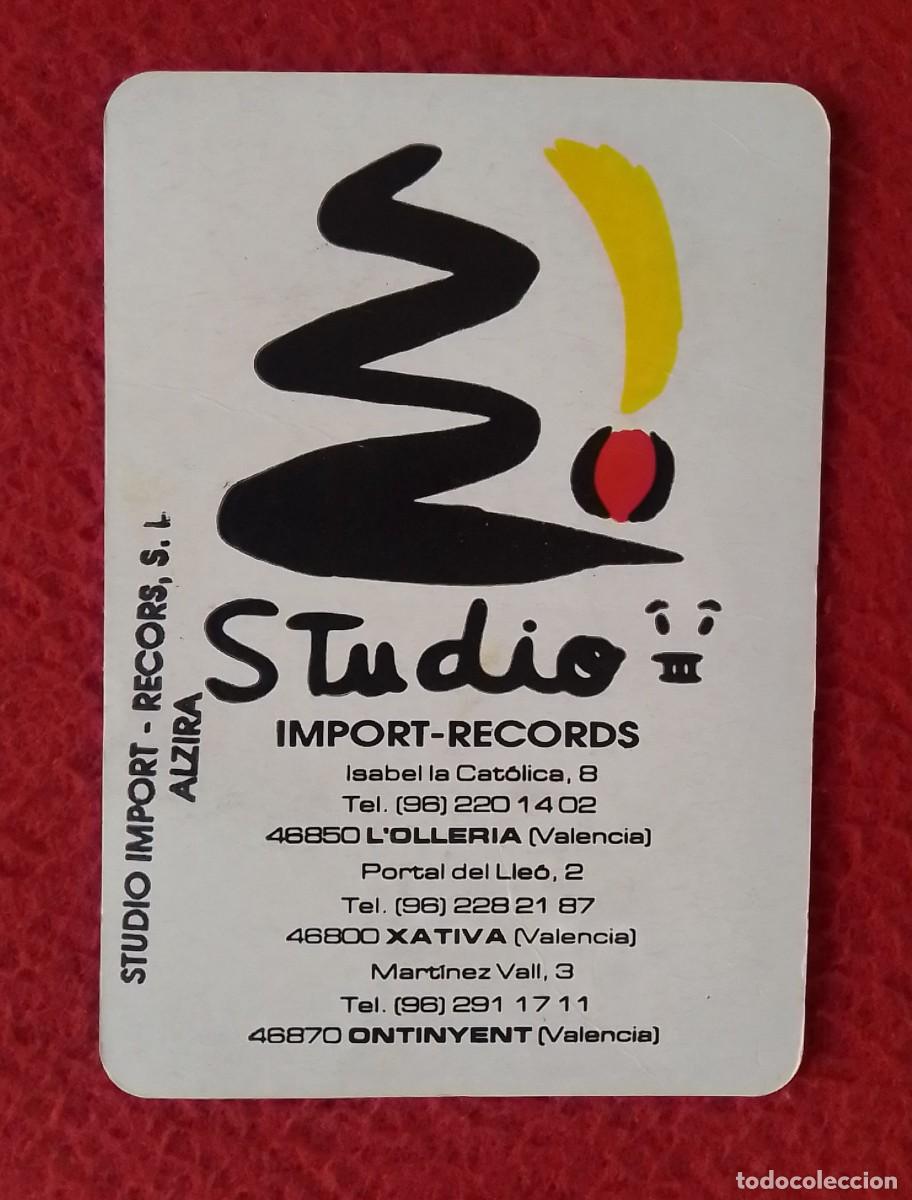 Coleccionismo calendarios: ANTIGUO CALENDARIO DE BOLSILLO CALENDAR 1995 STUDIO IMPORT RECORDS ALZIRA VALENCIA L&acute;OLLERIA XATIVA.