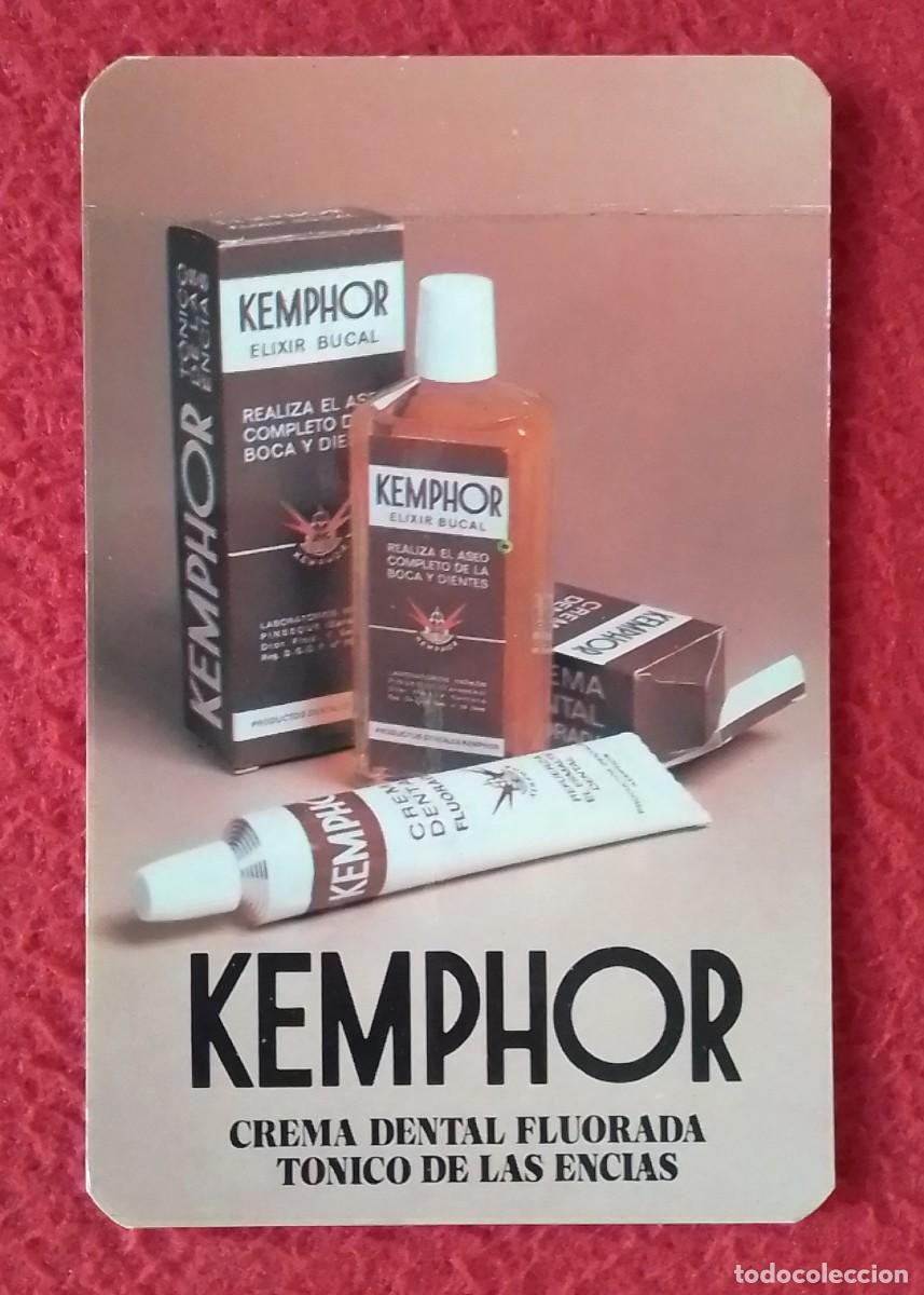 Coleccionismo calendarios: CALENDARIO DE BOLSILLO OLD CALENDAR 1982 KEMPHOR CREMA DENTAL LABORATORIOS VERKOS PINSEQUE ZARAGOZA.
