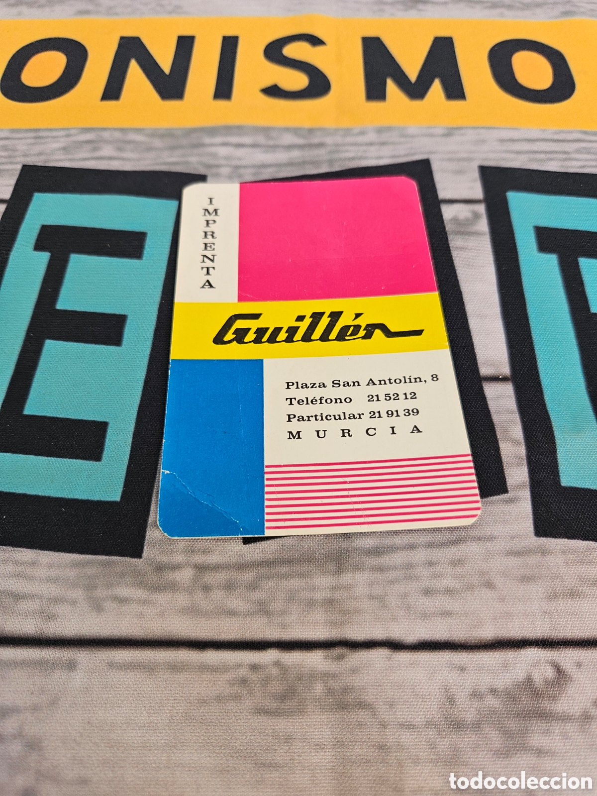 Coleccionismo calendarios: CALENDARIO EMPRESA IMPRENTA GUILLEN. MURCIA. 1970