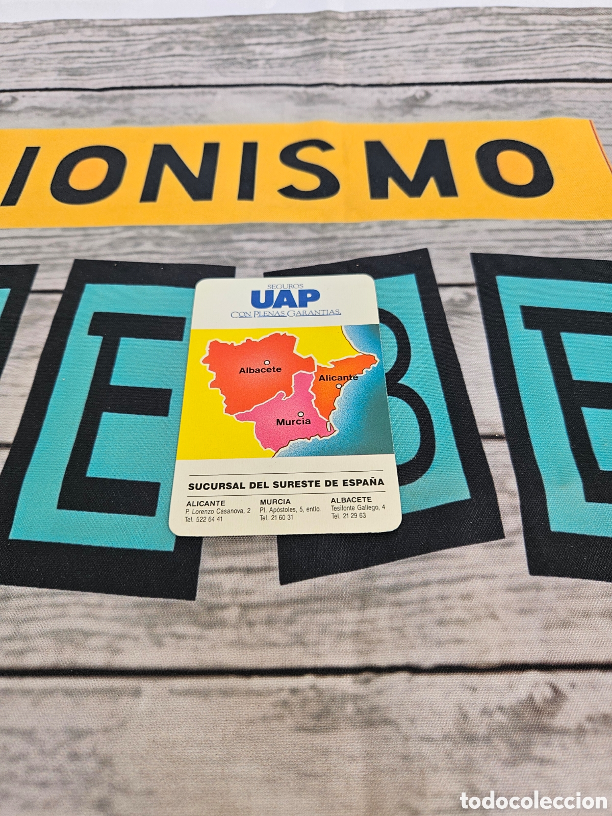 Coleccionismo calendarios: CALENDARIO EMPRESA SEGUROS UAP CON PLENAS GARANTIAS. 1990