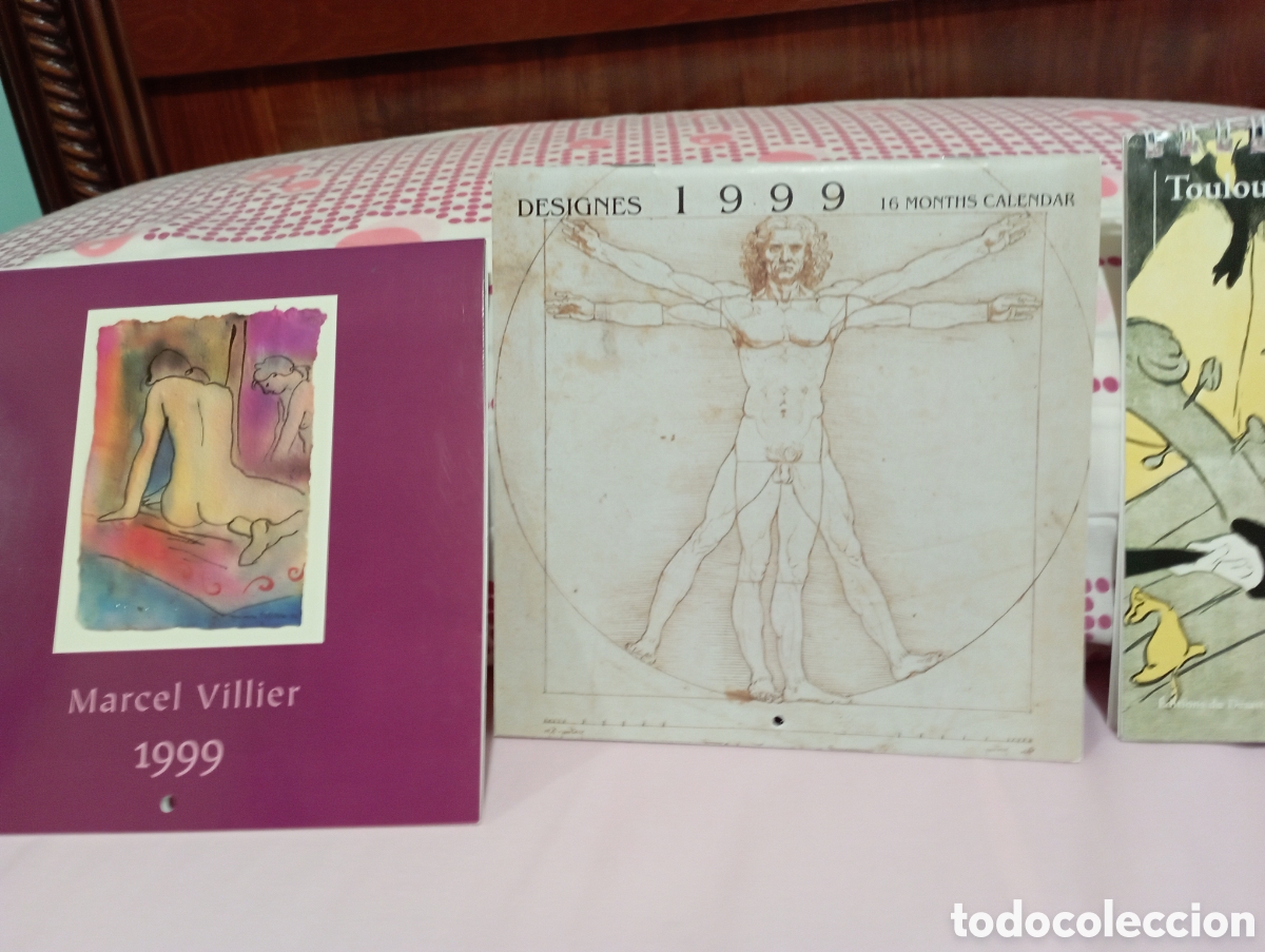 Coleccionismo calendarios: 3 Calendarios anuales vintage del a&ntilde;o 1999 (a&ntilde;o 2027)