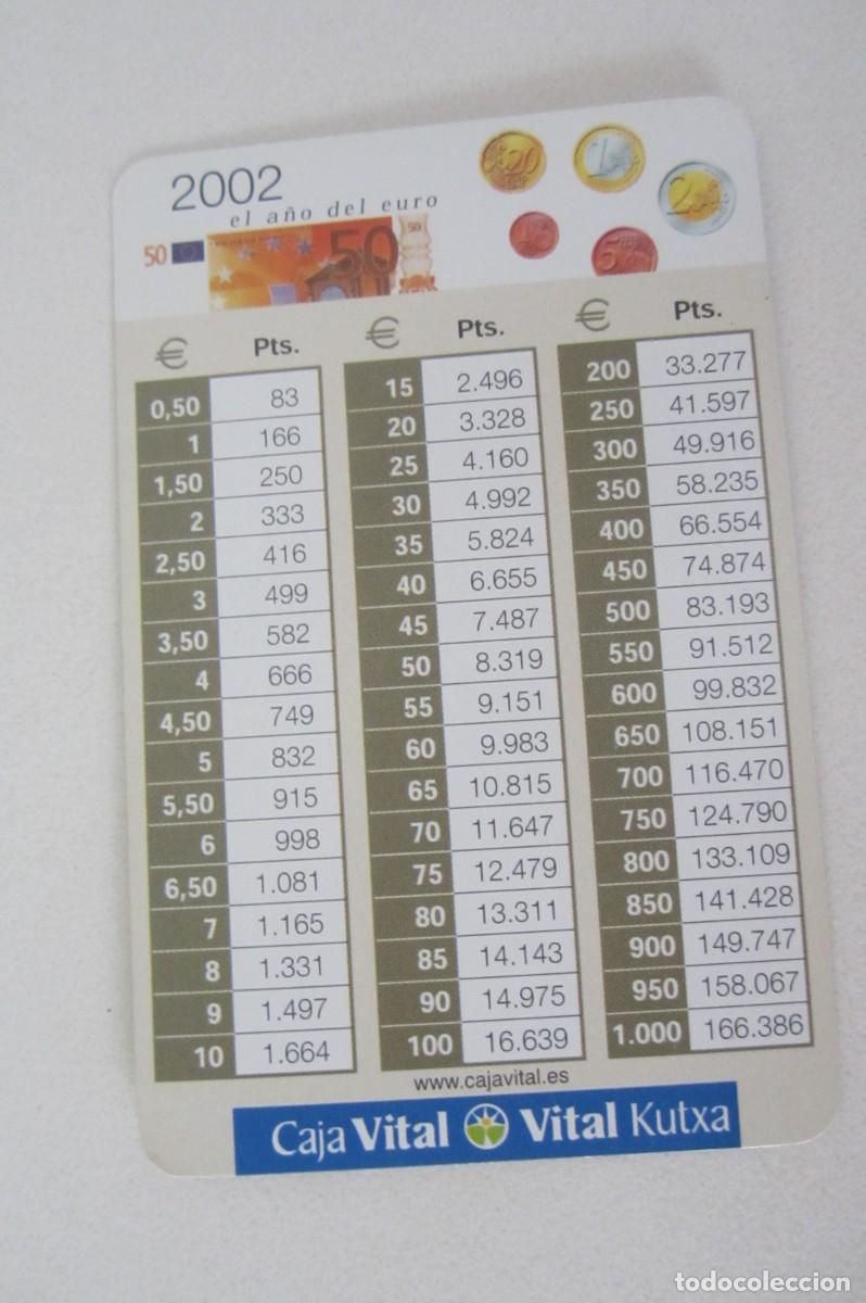Coleccionismo calendarios: Calendario Fournier Caja Vital 2002