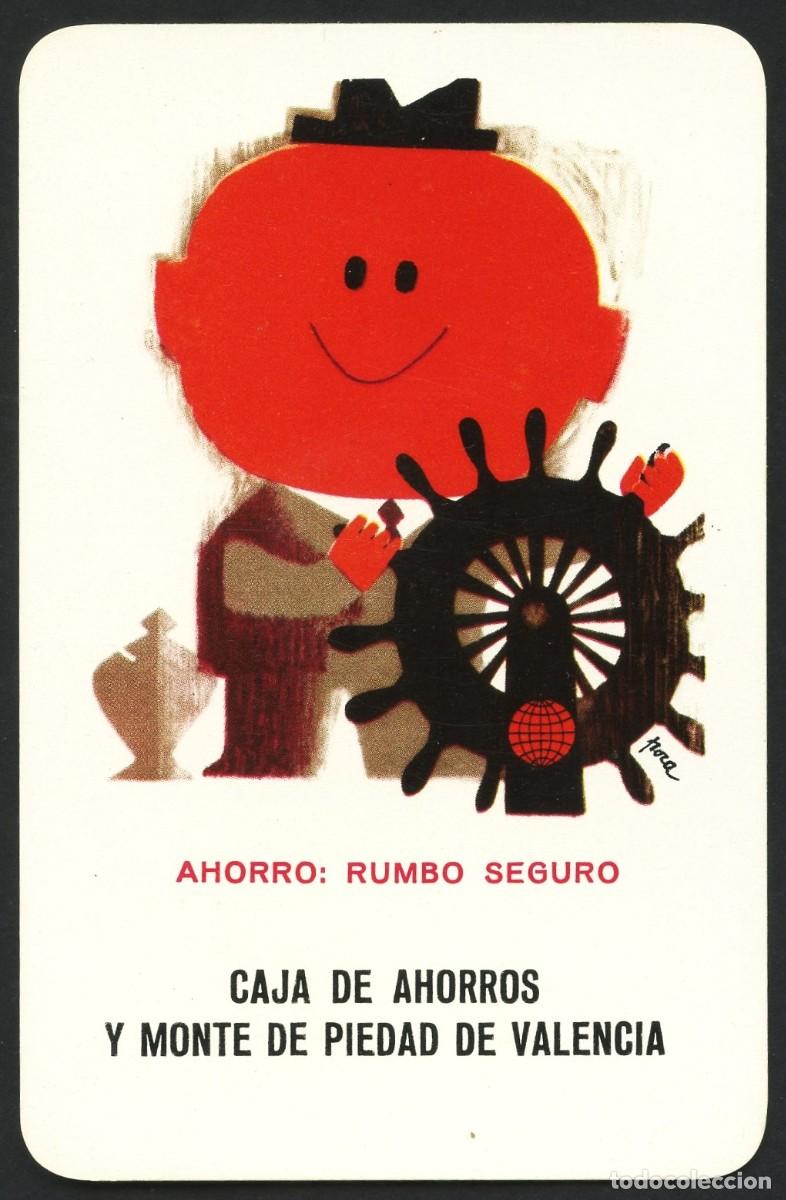 Collectionnisme Calendriers: CALENDARIO DE BOLSILLO, CAJA DE AHORROS DE VALENCIA, 1964, H. FOURNIER