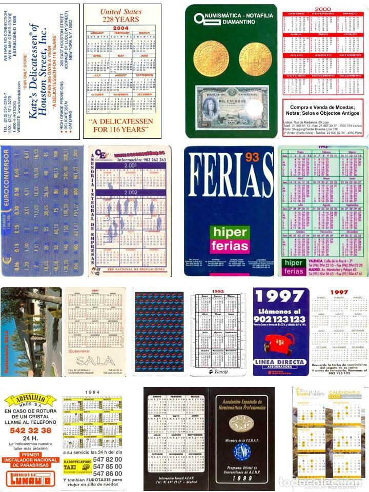 Collectionnisme Calendriers: LOTE DE 10 CALENDARIOS DE BOLSILLO (A&Ntilde;OS 1993-2012). TODOS DIFERENTES