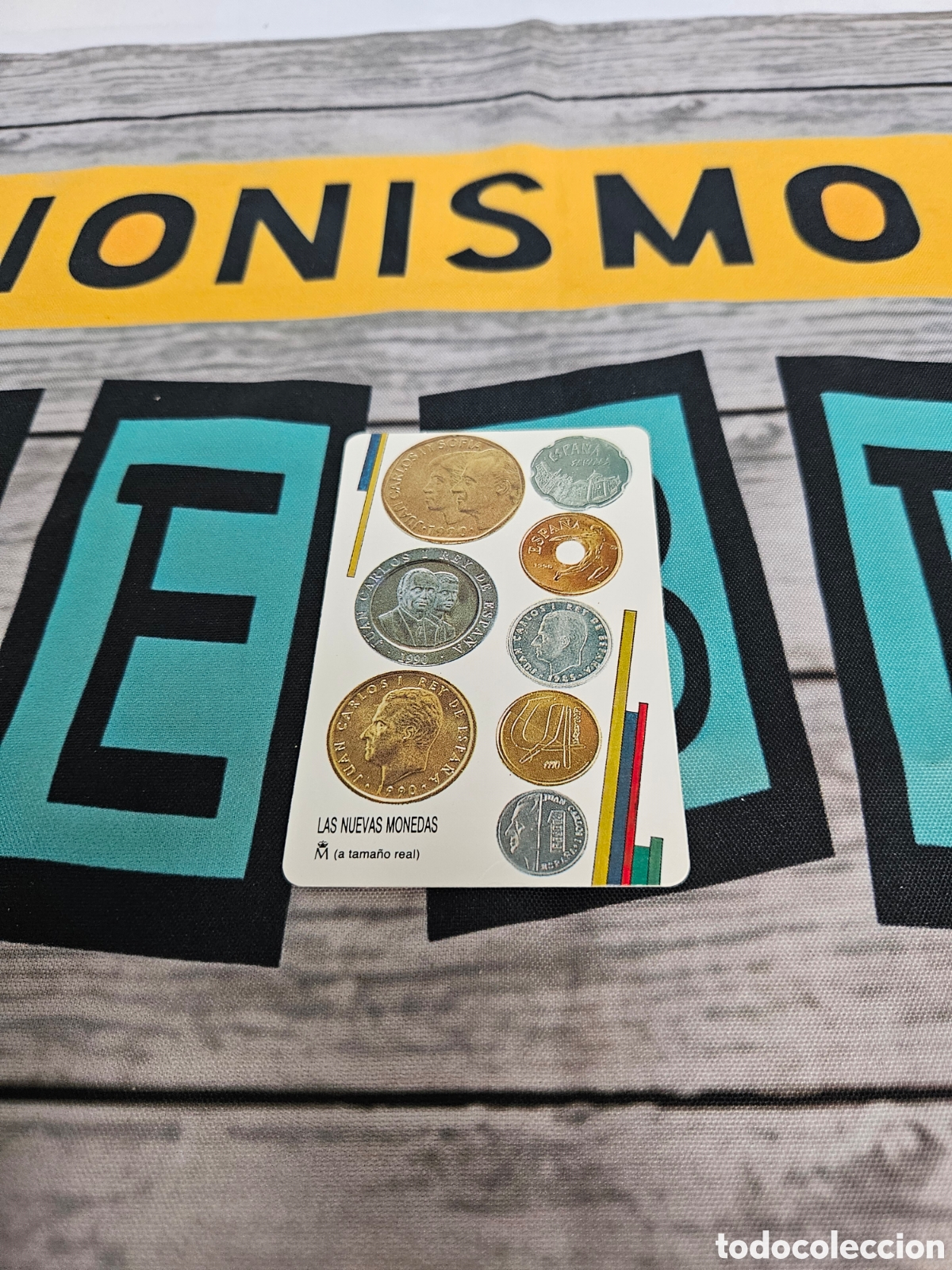 Coleccionismo calendarios: CALENDARIO PUBLICIDAD FNMT FABRICA NACIONAL DE MONEDA Y TIMBRE. PESETA. 1991