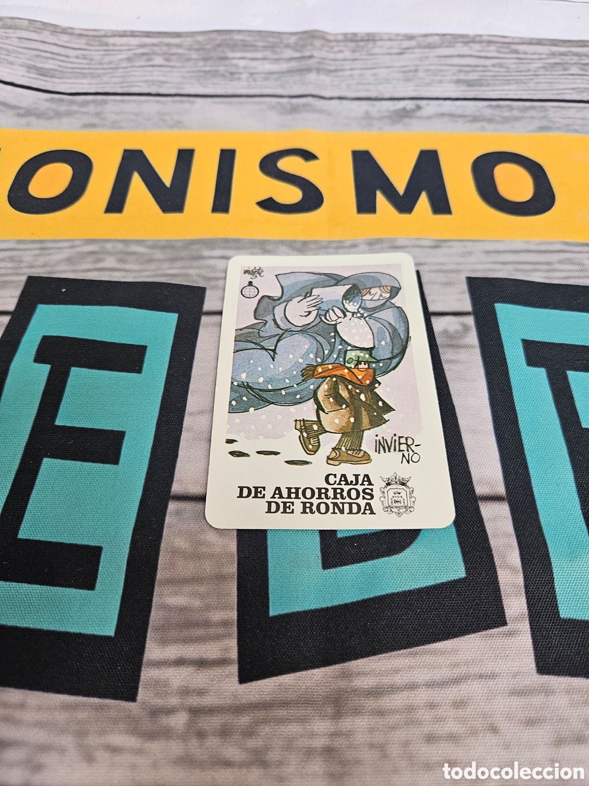 Colecionismo Calend&aacute;rios: CALENDARIO PUBLICIDAD CAJA DE AHORROS DE RONDA. INVIERNO. FOURNIER. 1985