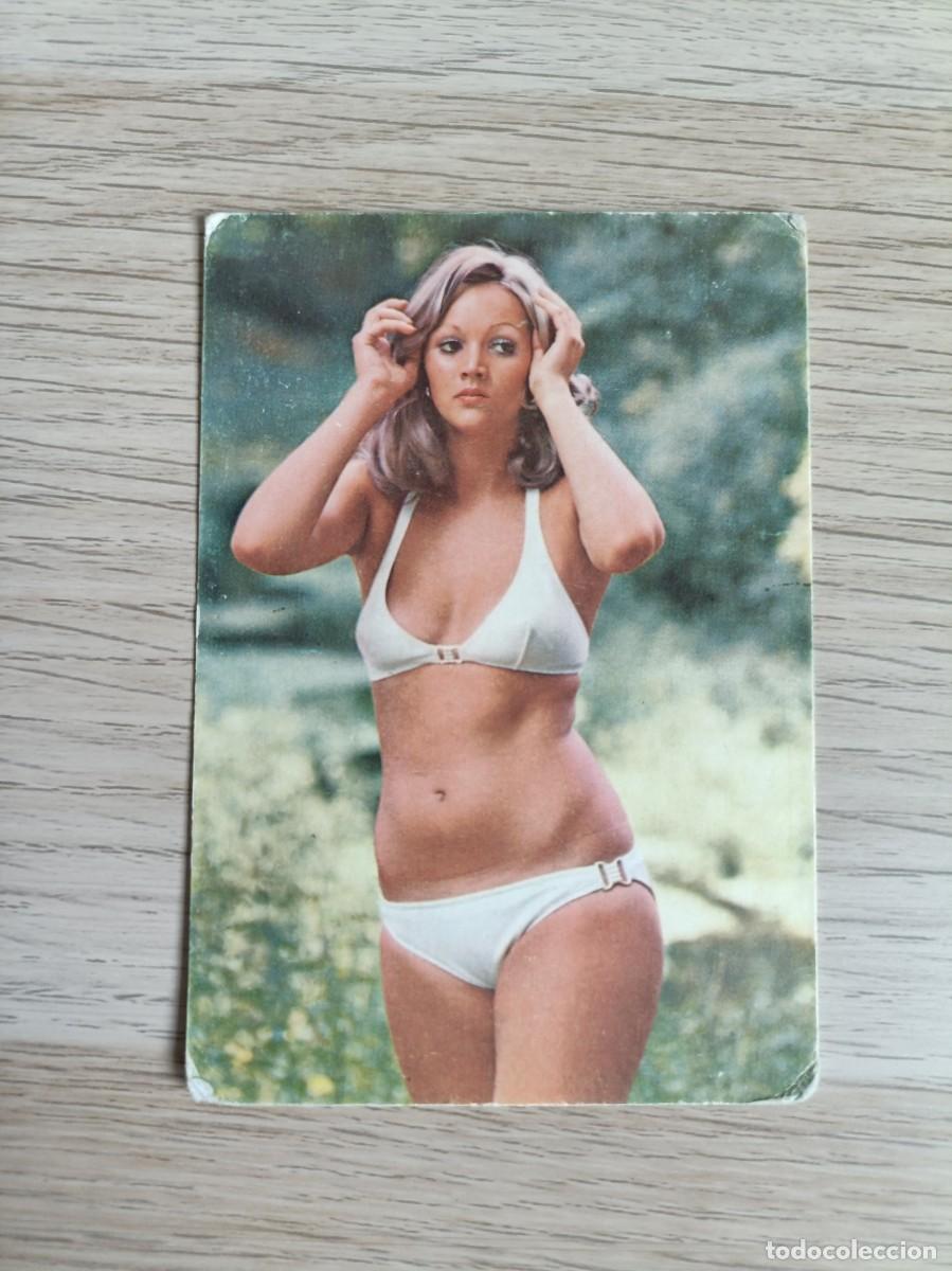 Coleccionismo calendarios: VCK 4568 CALENDARIO BOLSILLO - A&Ntilde;O 1975 - MUJER - GA SERIE BO 506 - BAR BENITEZ - SAN CELONI