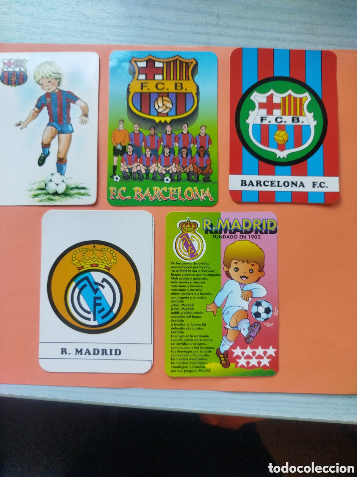 Coleccionismo calendarios: 5 calendarios deportivos.ver fotos