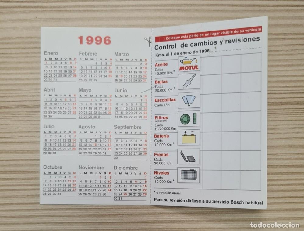 Coleccionismo calendarios: Calendario Bosch de 1996 - Foto 2