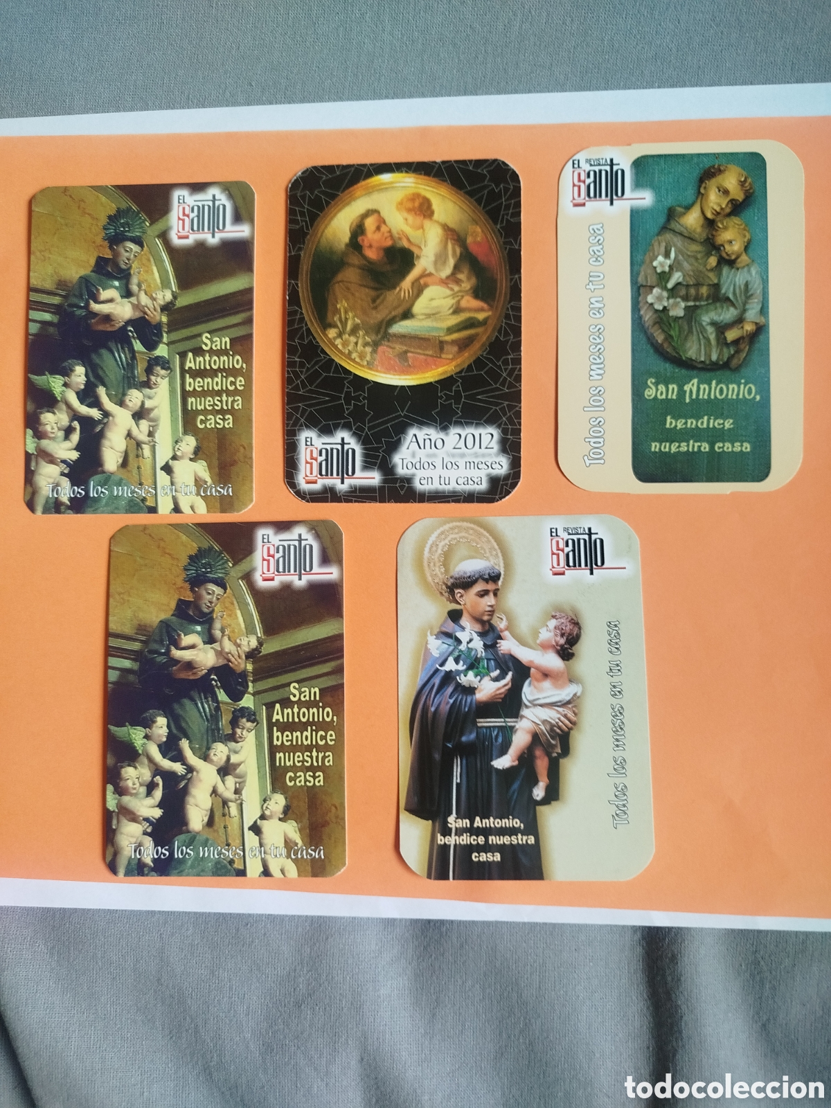 Coleccionismo calendarios: 5 calendarios revista el santo - Foto 1