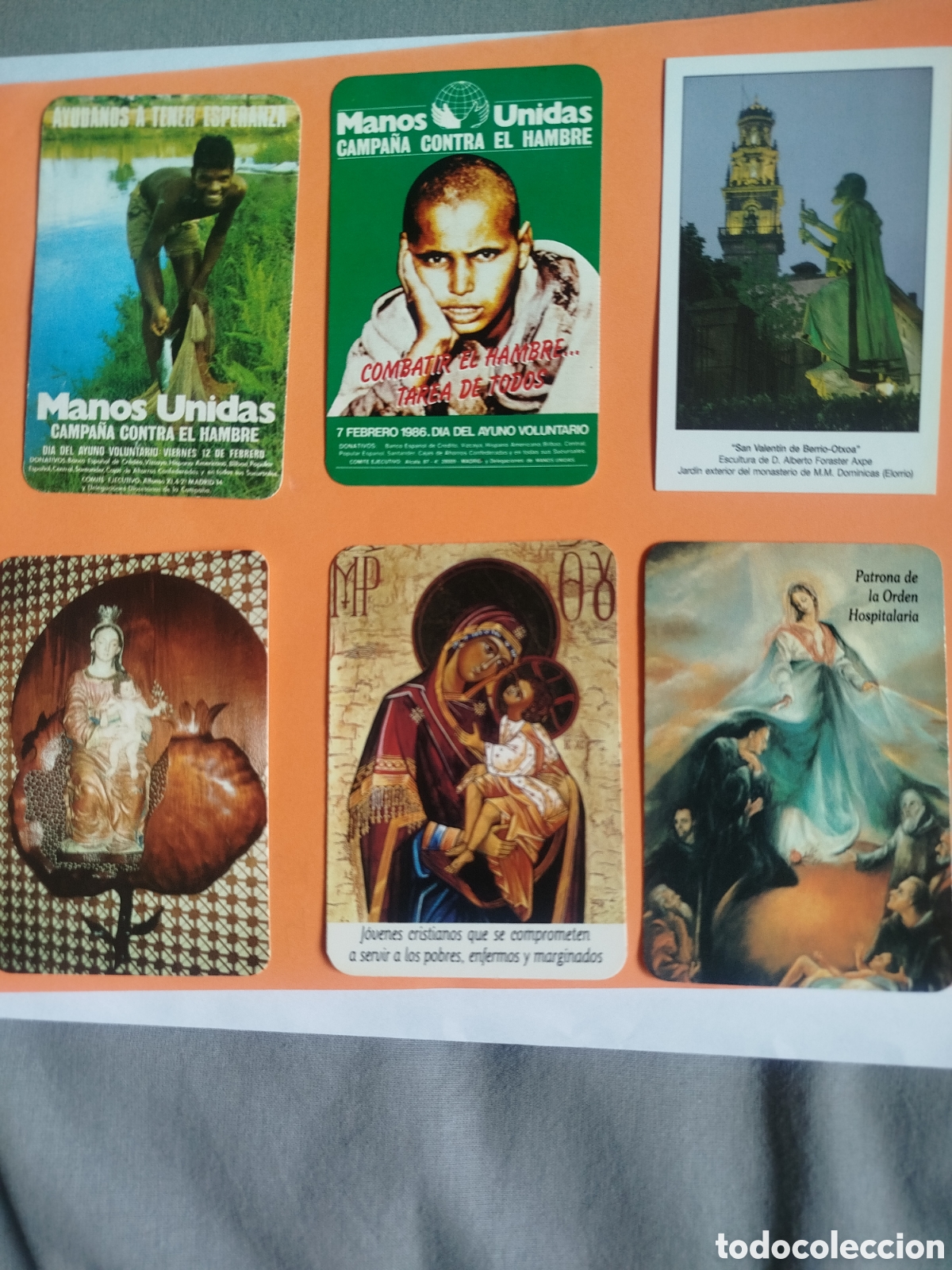 Coleccionismo calendarios: 6 calendarios religioso