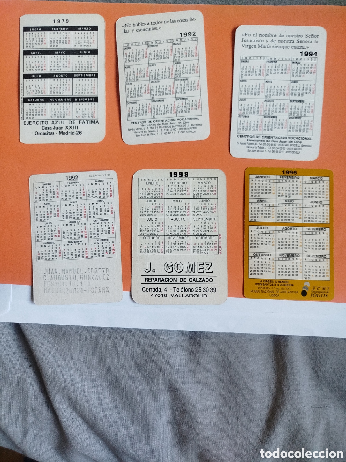 Coleccionismo calendarios: 6 calendarios religioso - Foto 2