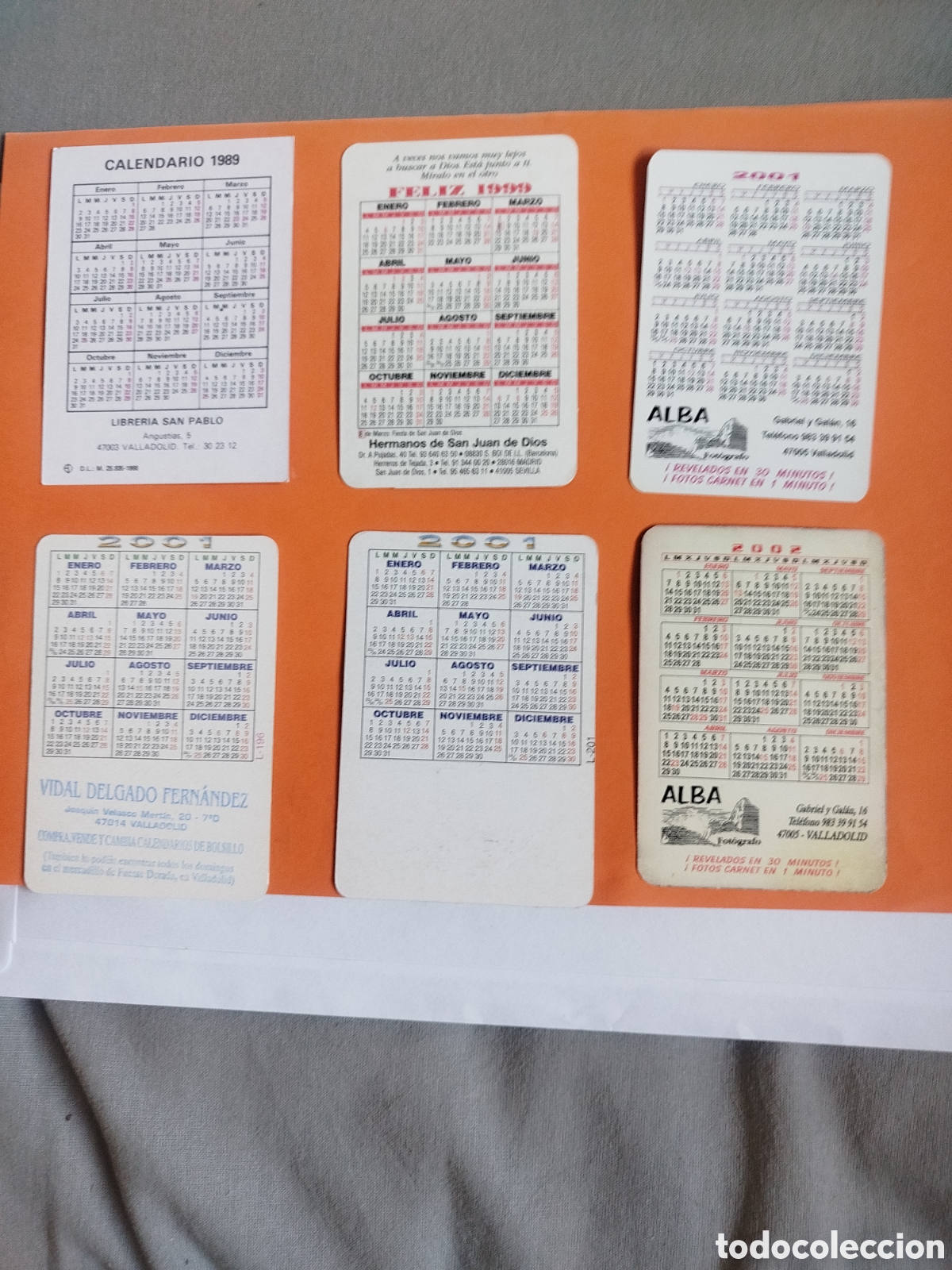 Coleccionismo calendarios: 6 calendarios religioso - Foto 2