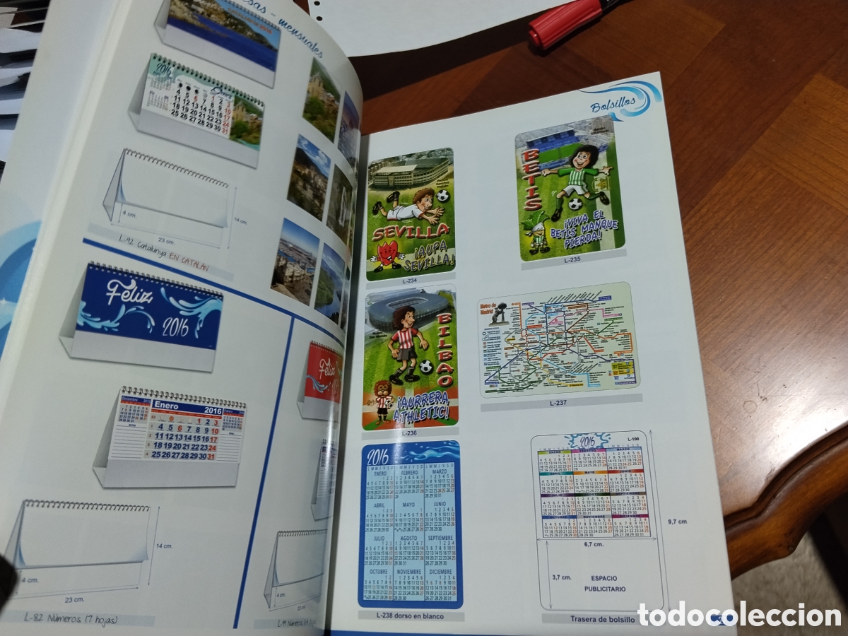 Coleccionismo calendarios: Catalogo calendarios 2016 L - Foto 5