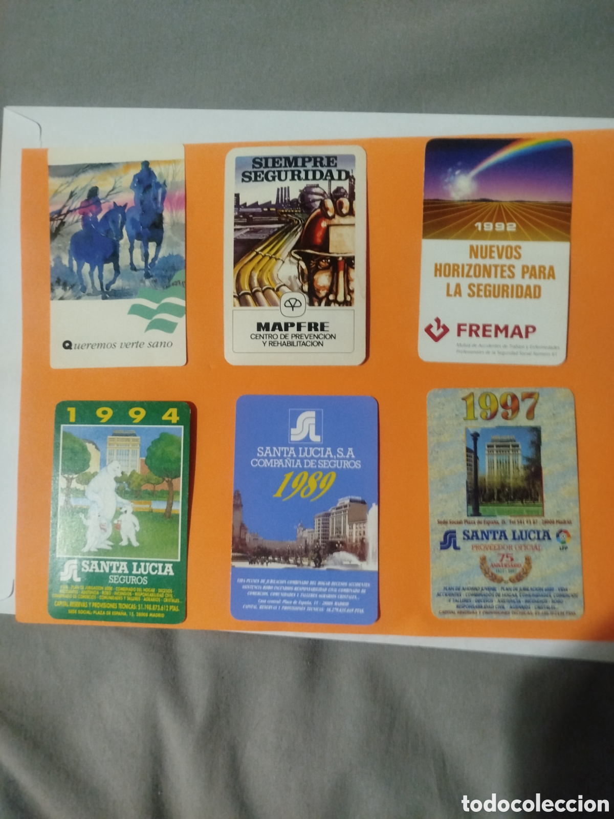 Coleccionismo calendarios: 6 calendarios segurod