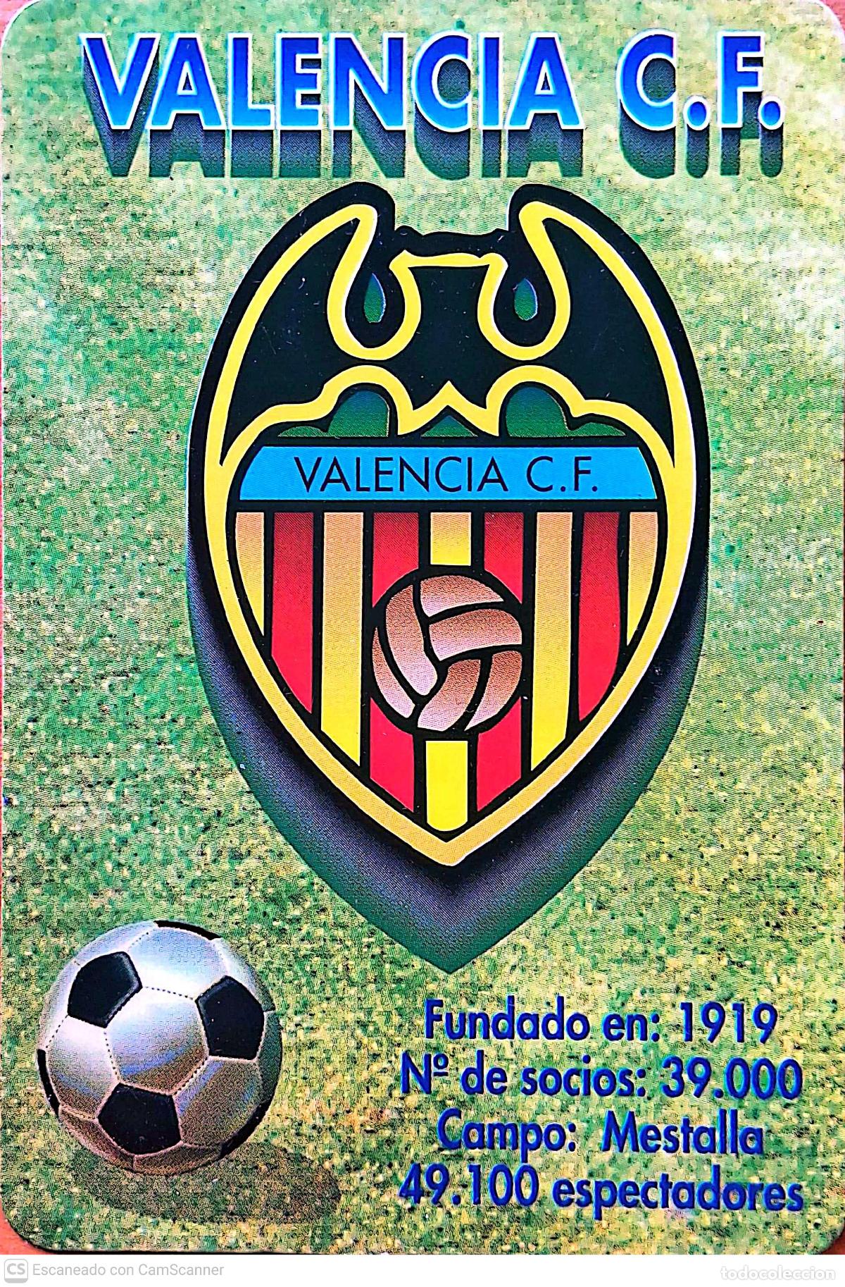 Coleccionismo calendarios: Calendario: Valencia C.F.. A&ntilde;o 1998