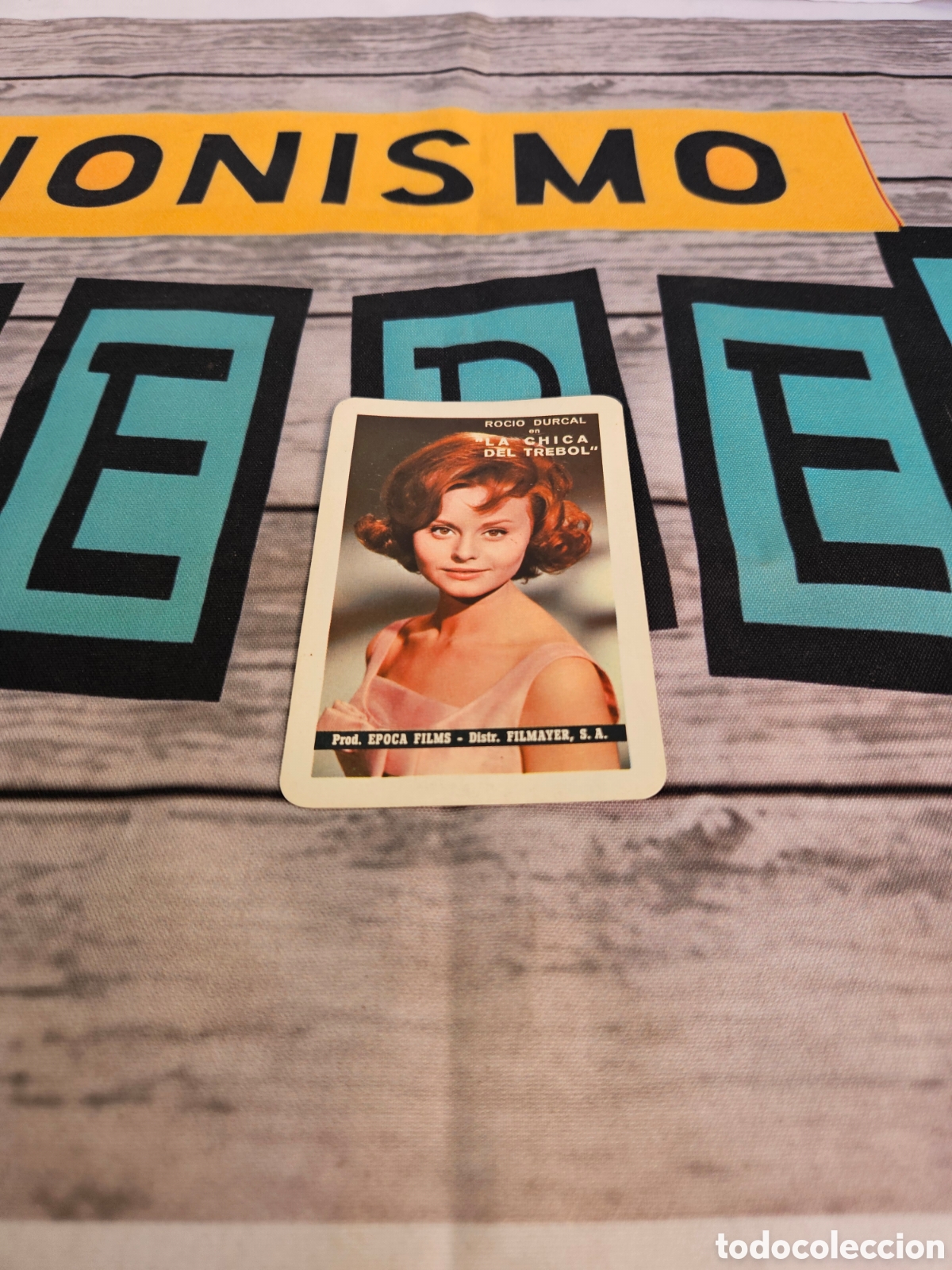 Coleccionismo calendarios: CALENDARIO PUBLICIDAD PELICULA CINE. ROCIO DURCAL. LA CHICA DEL TREBOL. FOURNIER. 1964