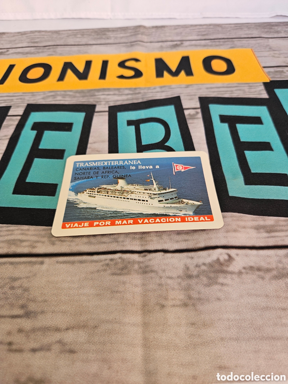 Coleccionismo calendarios: CALENDARIO PUBLICIDAD CRUCERO TRANS MEDITERRANEA. FOURNIER. 1977