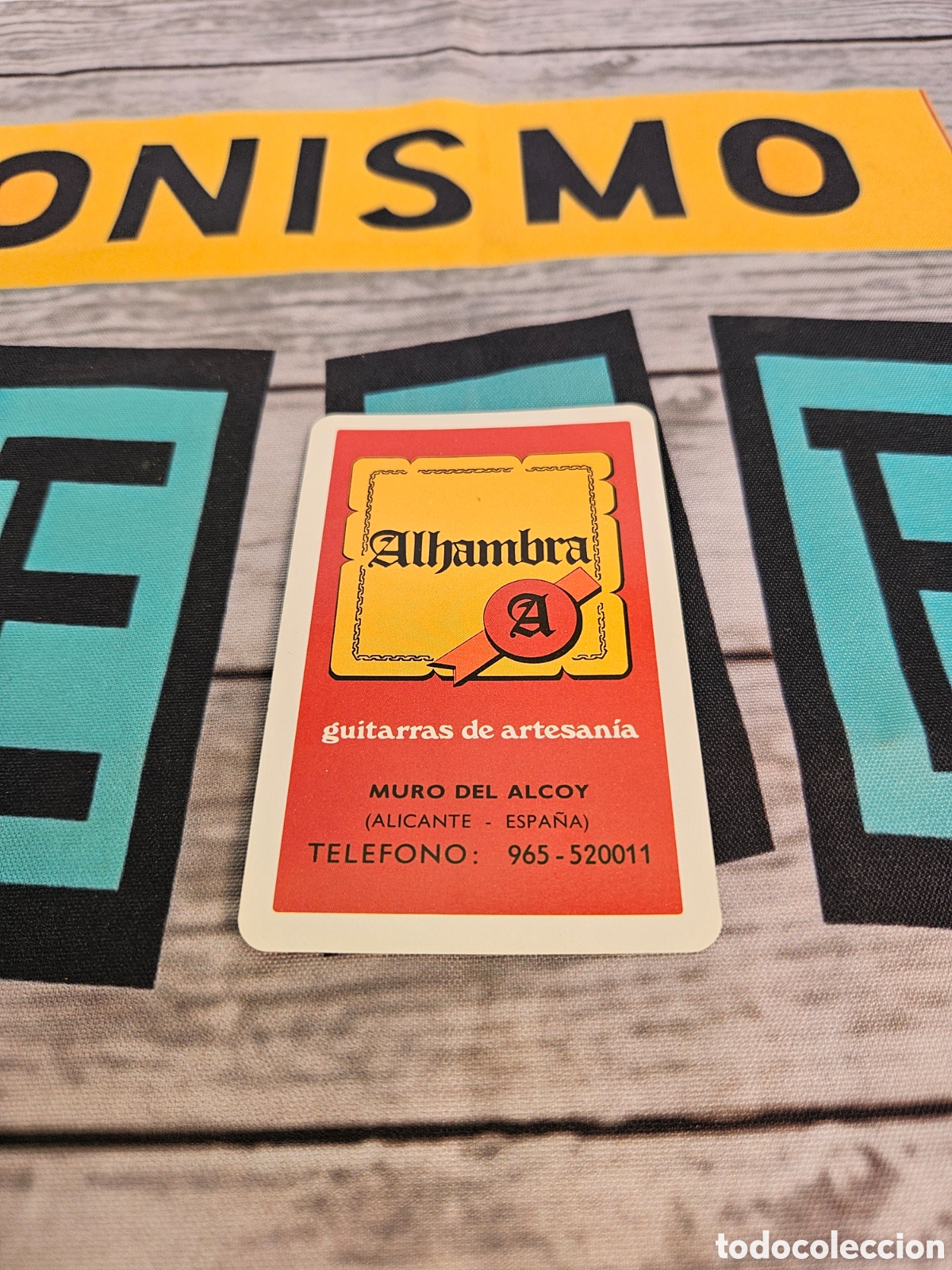 Coleccionismo calendarios: CALENDARIO EMPRESA ALHAMBRA GUITARRAS DE ARTESANIA ALCOY. FOURNIER. 1982
