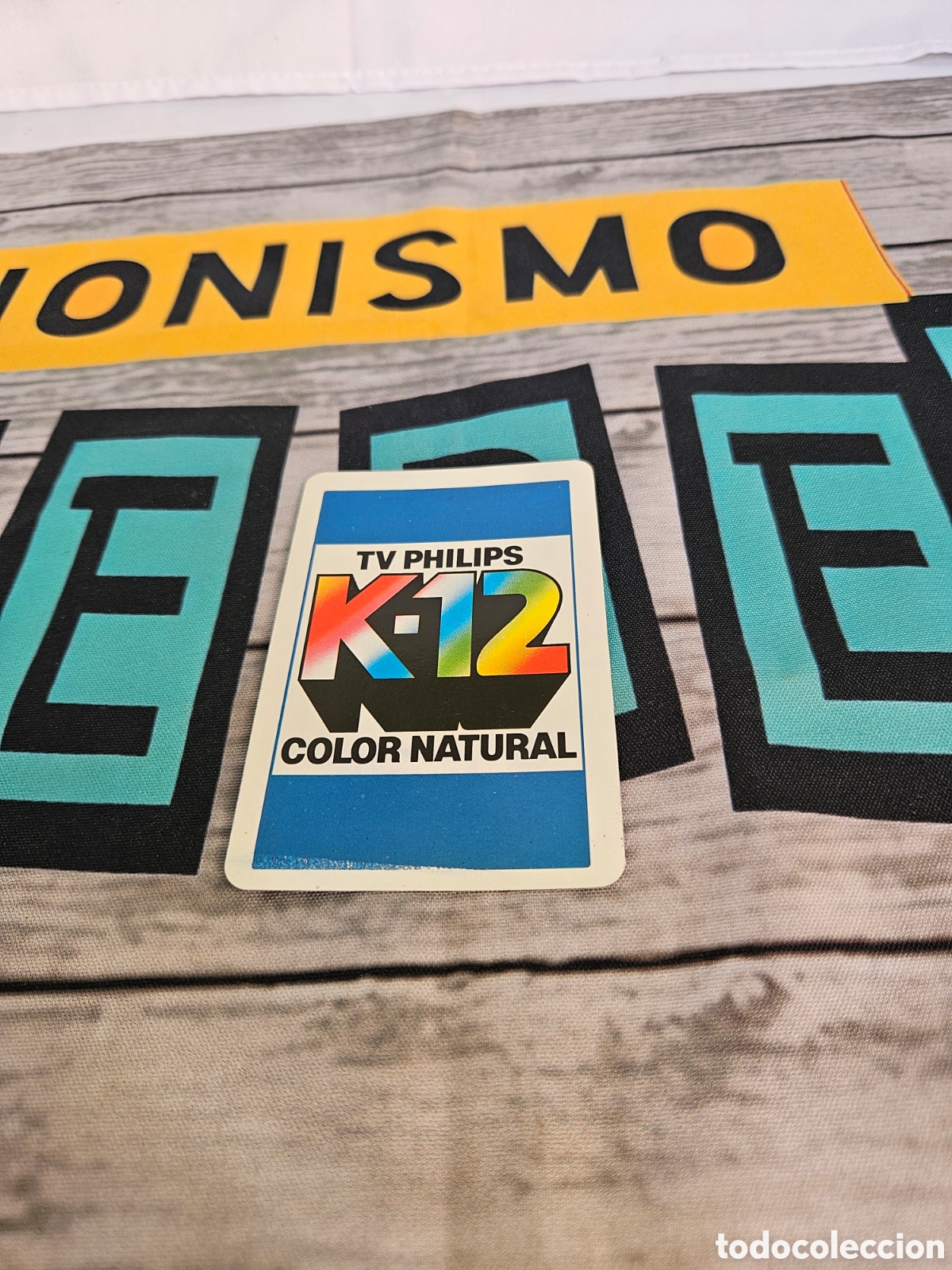 Coleccionismo calendarios: CALENDARIO PUBLICIDAD MARCA TV PHILIPS K-12 COLOR NATURAL. TELEVISORES. FOURNIER. 1980