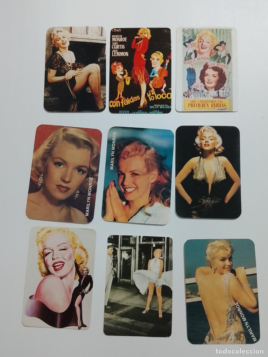 Coleccionismo calendarios: Lote de 9 calendarios de bolsillo de Marilyn Monroe