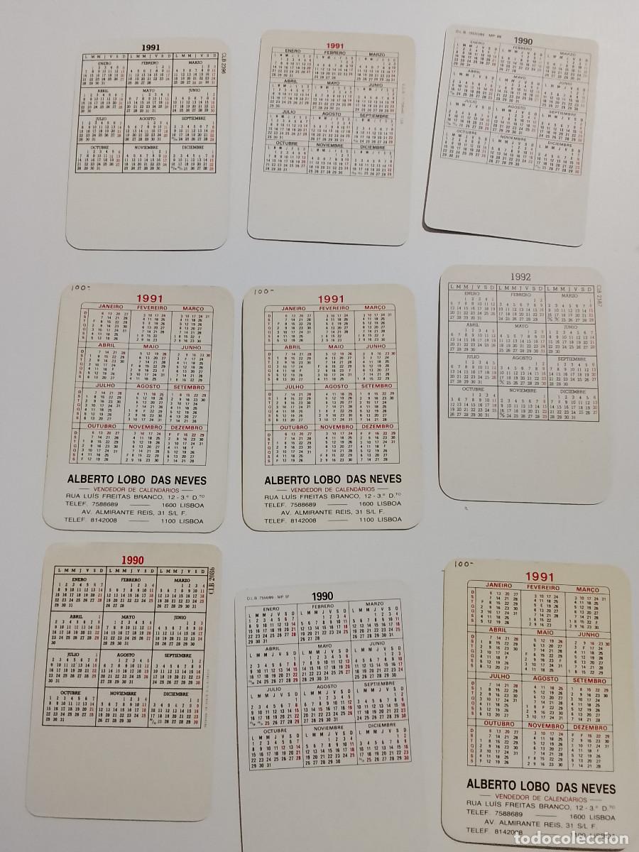 Coleccionismo calendarios: Lote de 9 calendarios de bolsillo de Marilyn Monroe - Foto 2
