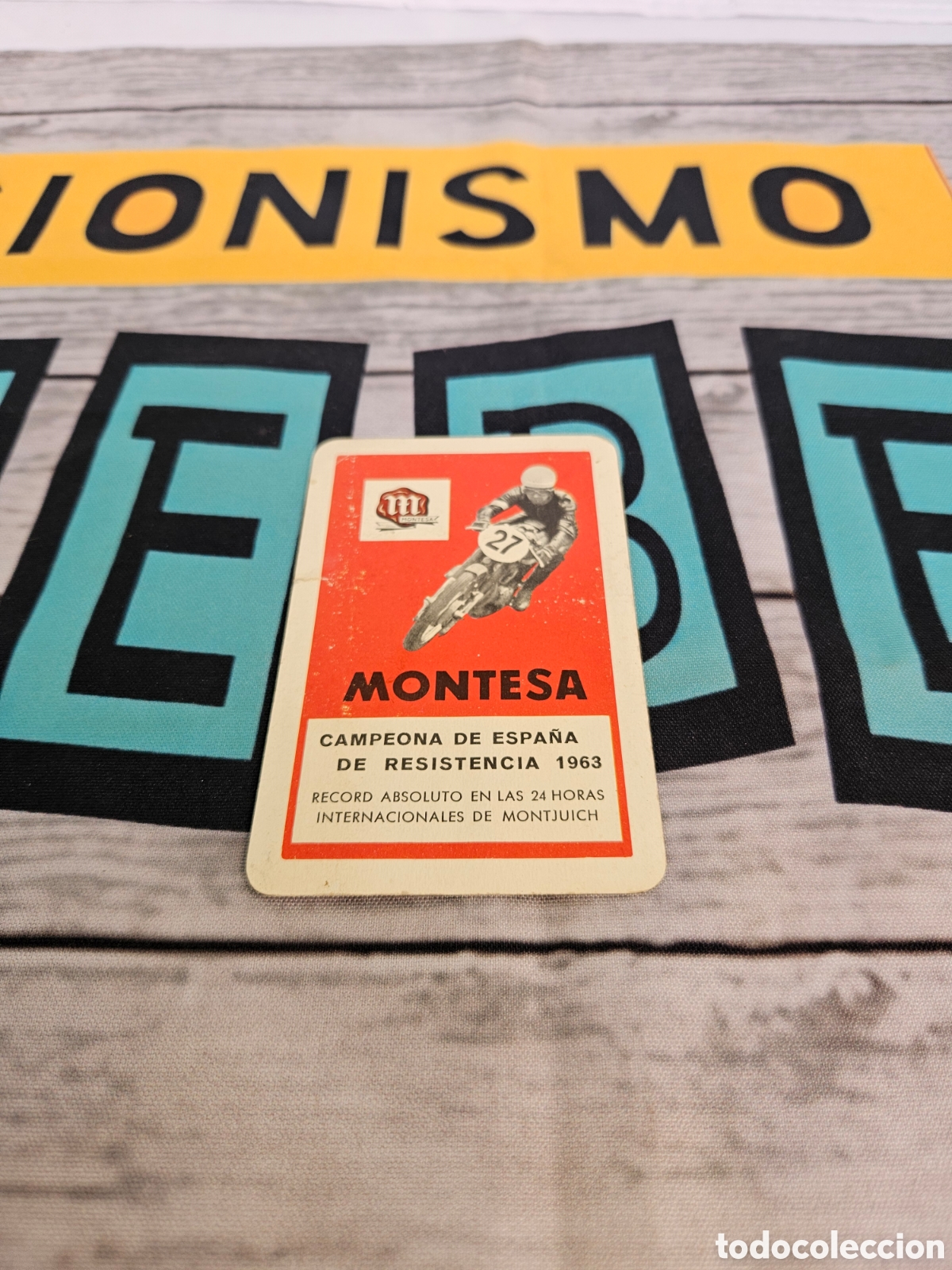 Coleccionismo calendarios: CALENDARIO PUBLICIDAD MARCA MOTOS MONTESA. CAMPEONA DE ESPA&Ntilde;A. FOURNIER 1964
