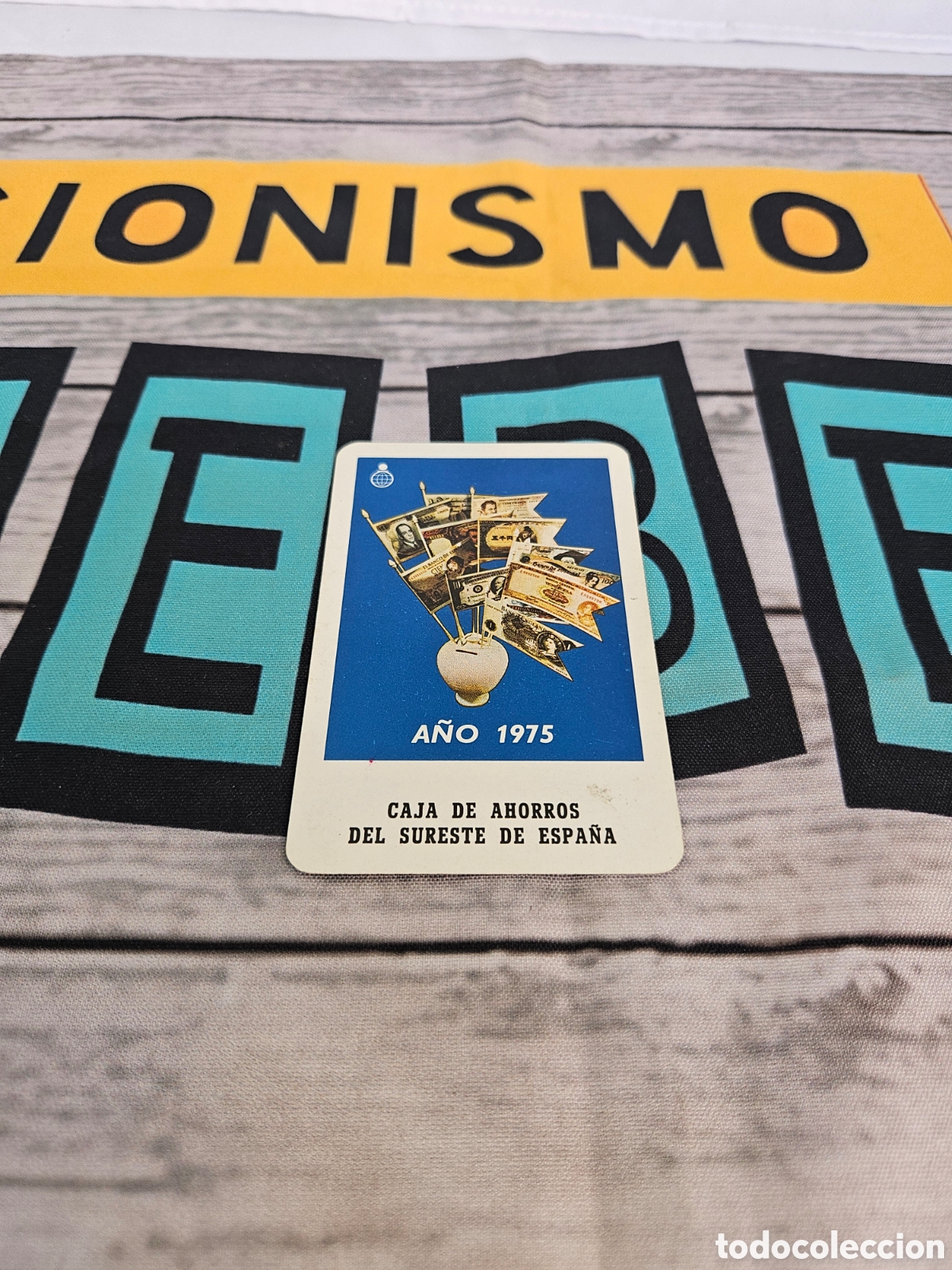 Coleccionismo calendarios: CALENDARIO PUBLICIDAD BANCO CAJA DE AHORROS DEL SURESTE DE ESPA&Ntilde;A. FOURNIER 1975