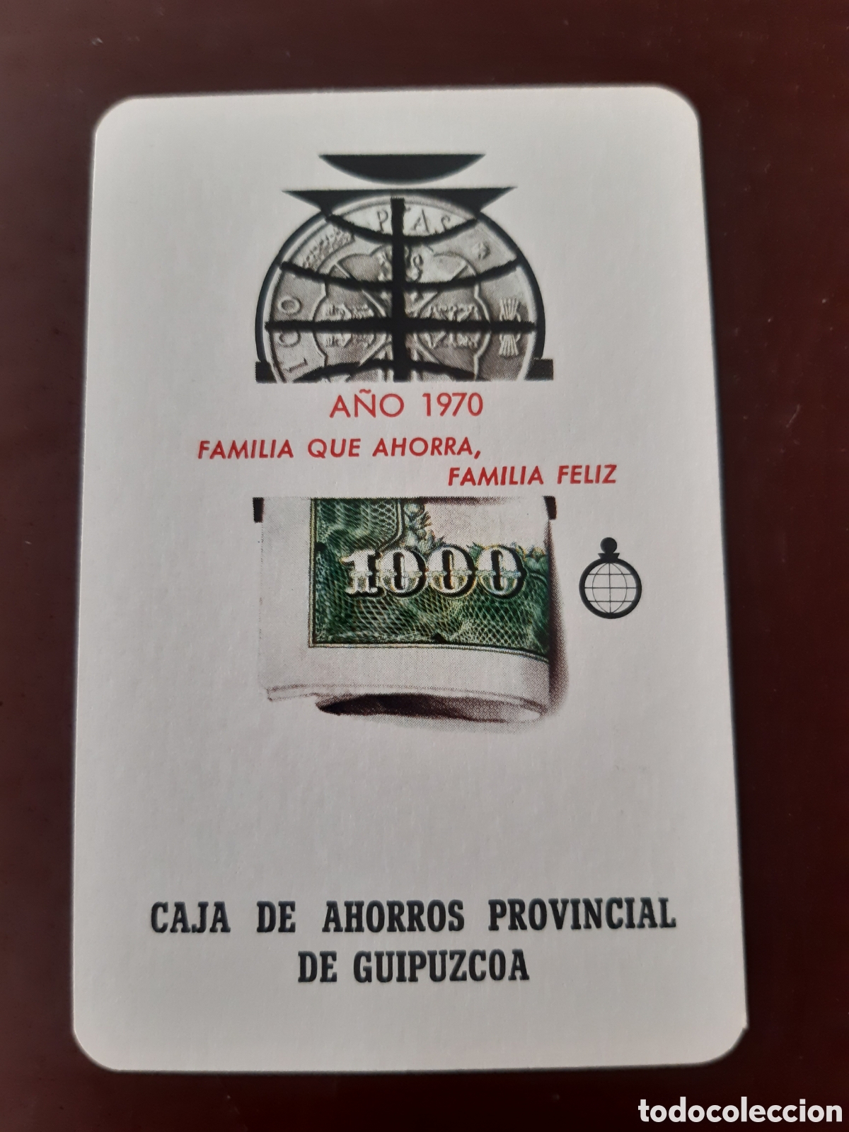 Coleccionismo calendarios: Calendario fournier Caja Provincial de Guipuzcoa 1970