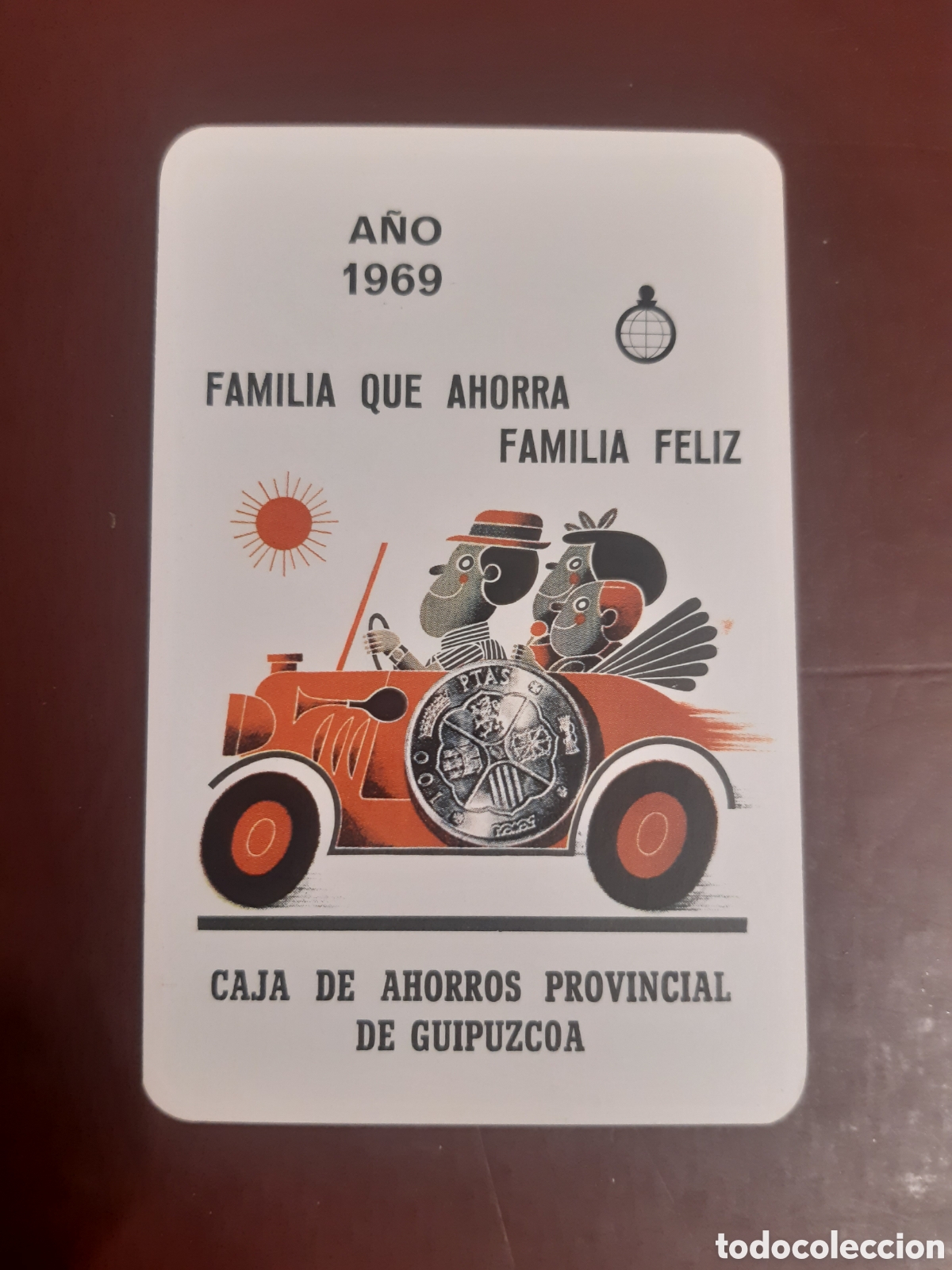 Coleccionismo calendarios: Calendario fournier Caja Provincial de Guipuzcoa 1969