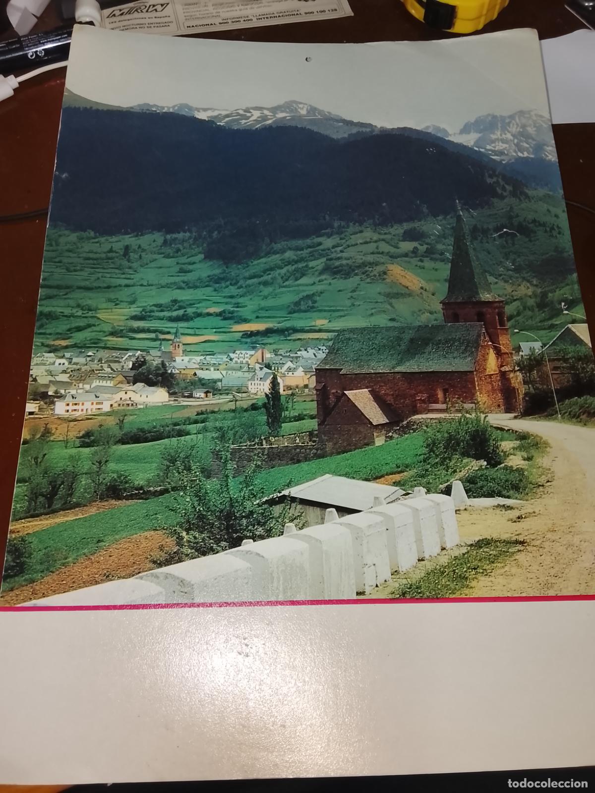 Collectables Calendars: L&aacute;mina Calendario Valle de Ar&aacute;n - Iglesia de Gausac y Vielha (L&eacute;rida) - 36 x 25,5 cm
