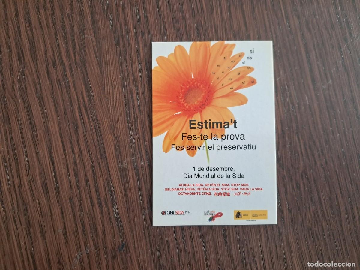 Coleccionismo calendarios: calendario de publicidad, 1 de desembre dia mundial de la sida, generalitat Catalunya, a&ntilde;o 2011