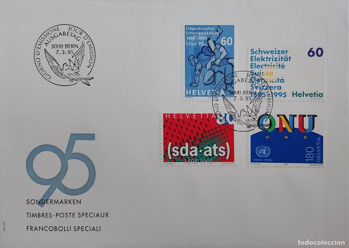 Coleccionismo calendarios: TS) 1995 SWITZERLAND, FDC,PROPAGANDA STAMPS,XF.