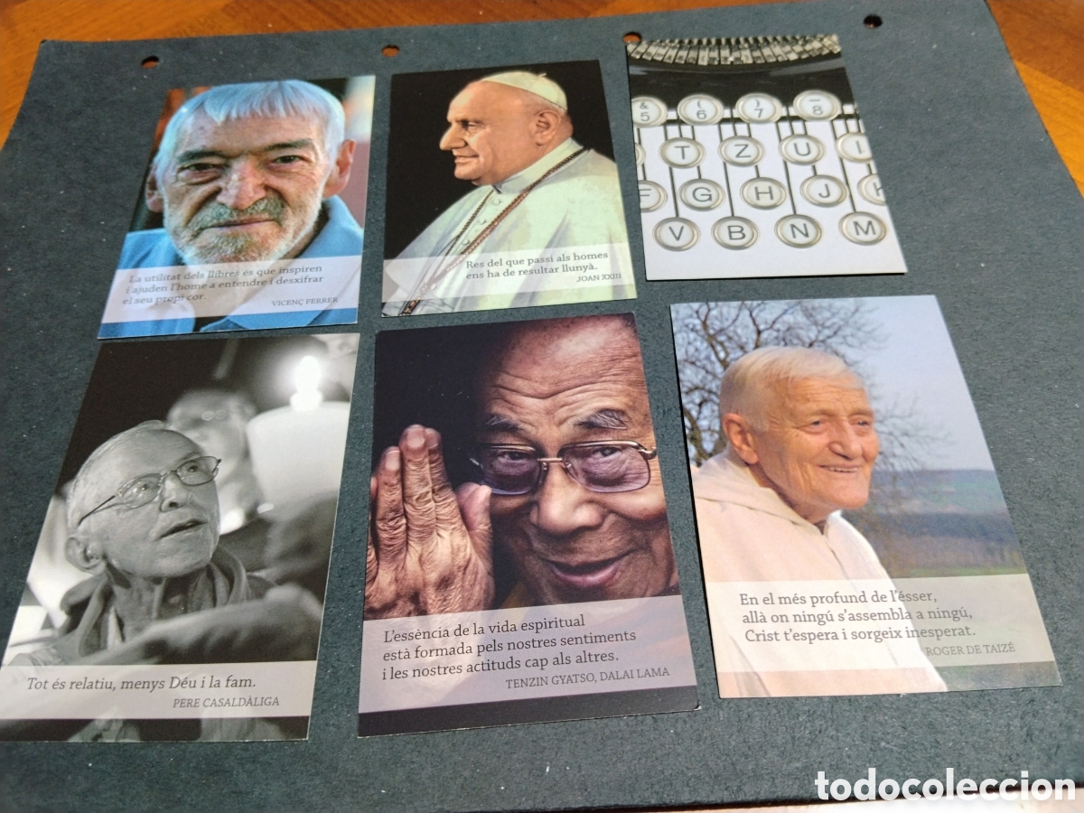 Coleccionismo calendarios: Calendario llibreria Claret 2014 personalidades