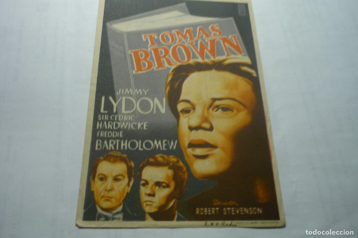 Coleccionismo calendarios: programa tomas brown,.jimmy lydon.-publicidad