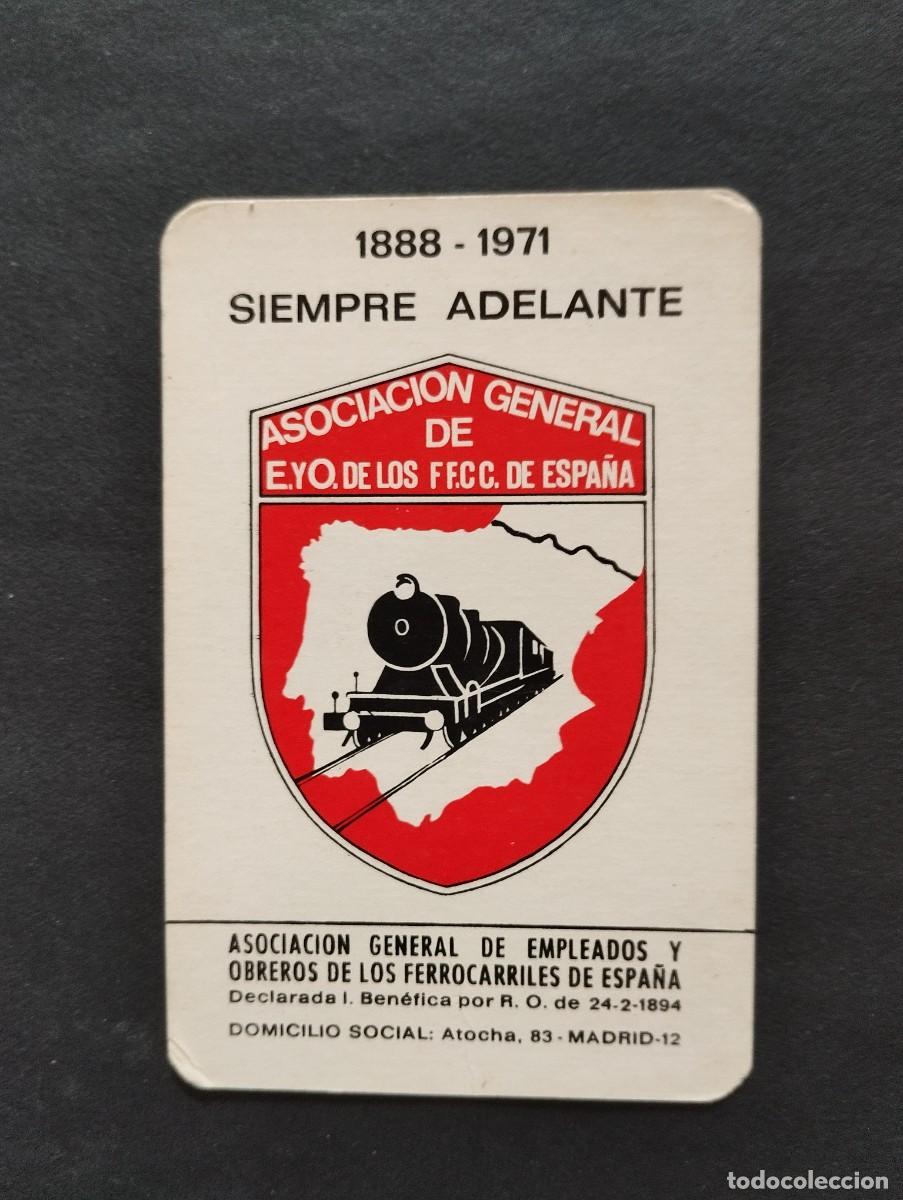 Coleccionismo calendarios: CALENDARIO PUBLICIDAD FERROCARRILES DEL A&Ntilde;O - 1971 - EL DE LA FOTOS VER TODOS MIS CALENDARIOS