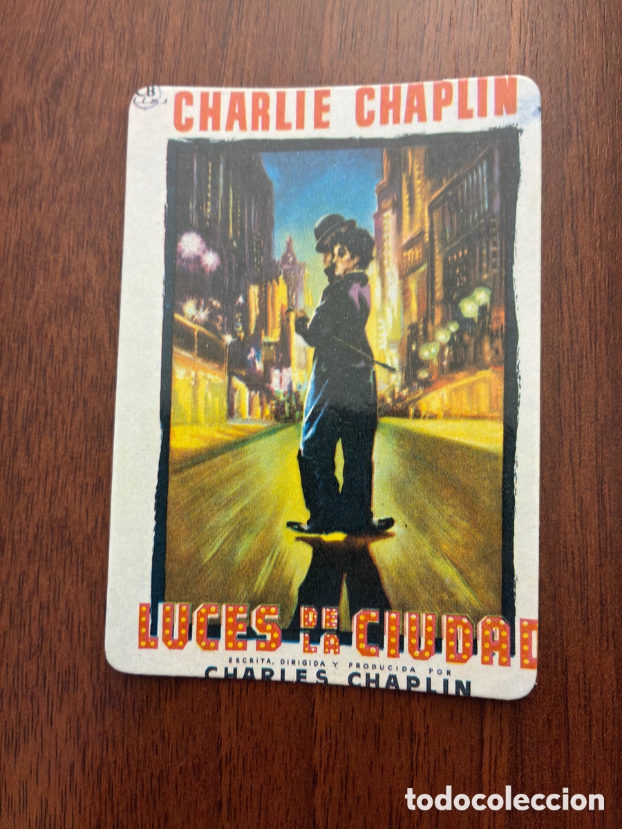Colecionismo Calend&aacute;rios: Calendario de Bolsillo 1989 - Charlie Chaplin &rdquo;Luces de la Ciudad&rdquo; - La Butaca Bar Valladolid