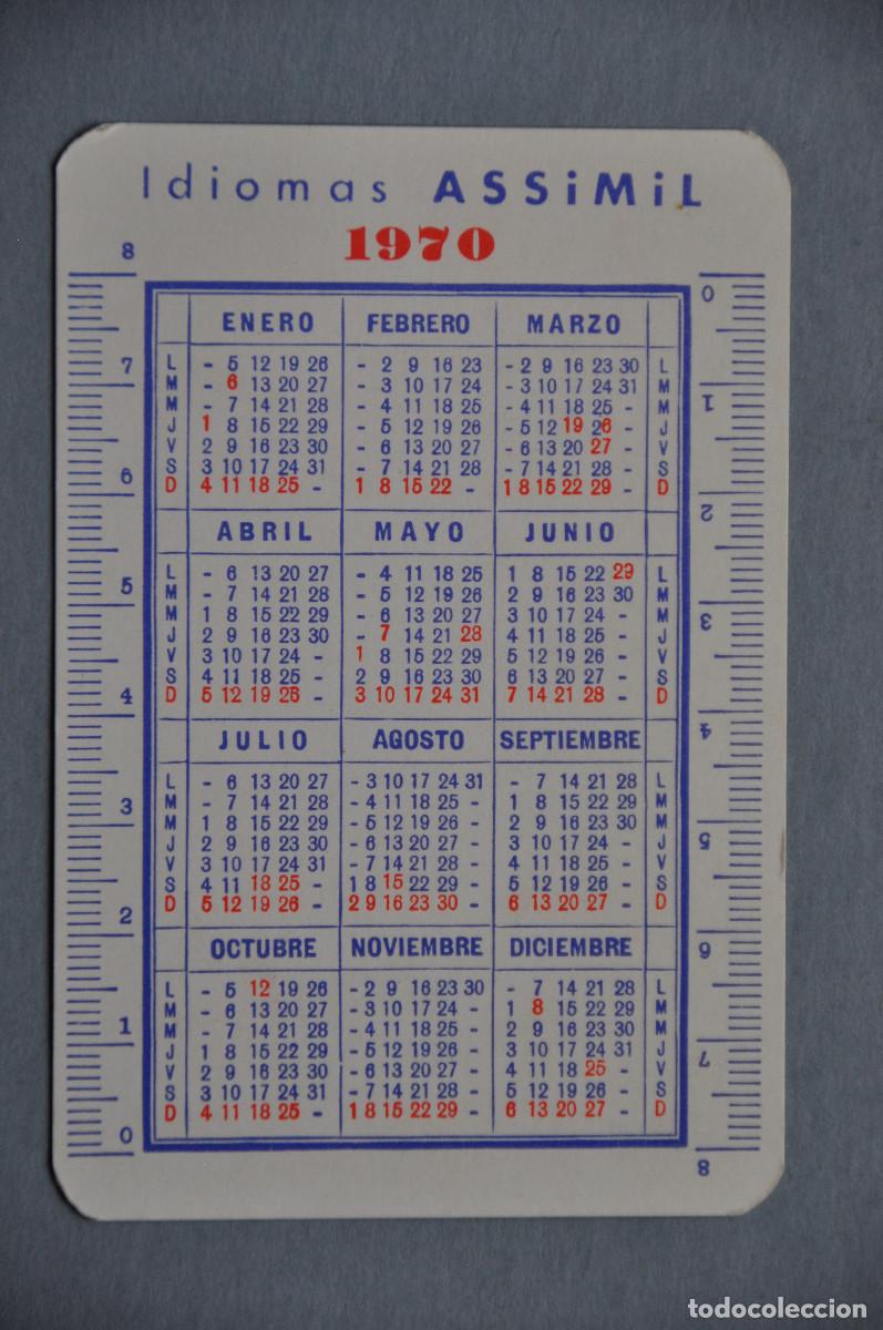 Coleccionismo calendarios: CALENDARIO 1970 - IDIOMAS ASSIMIL - Foto 2