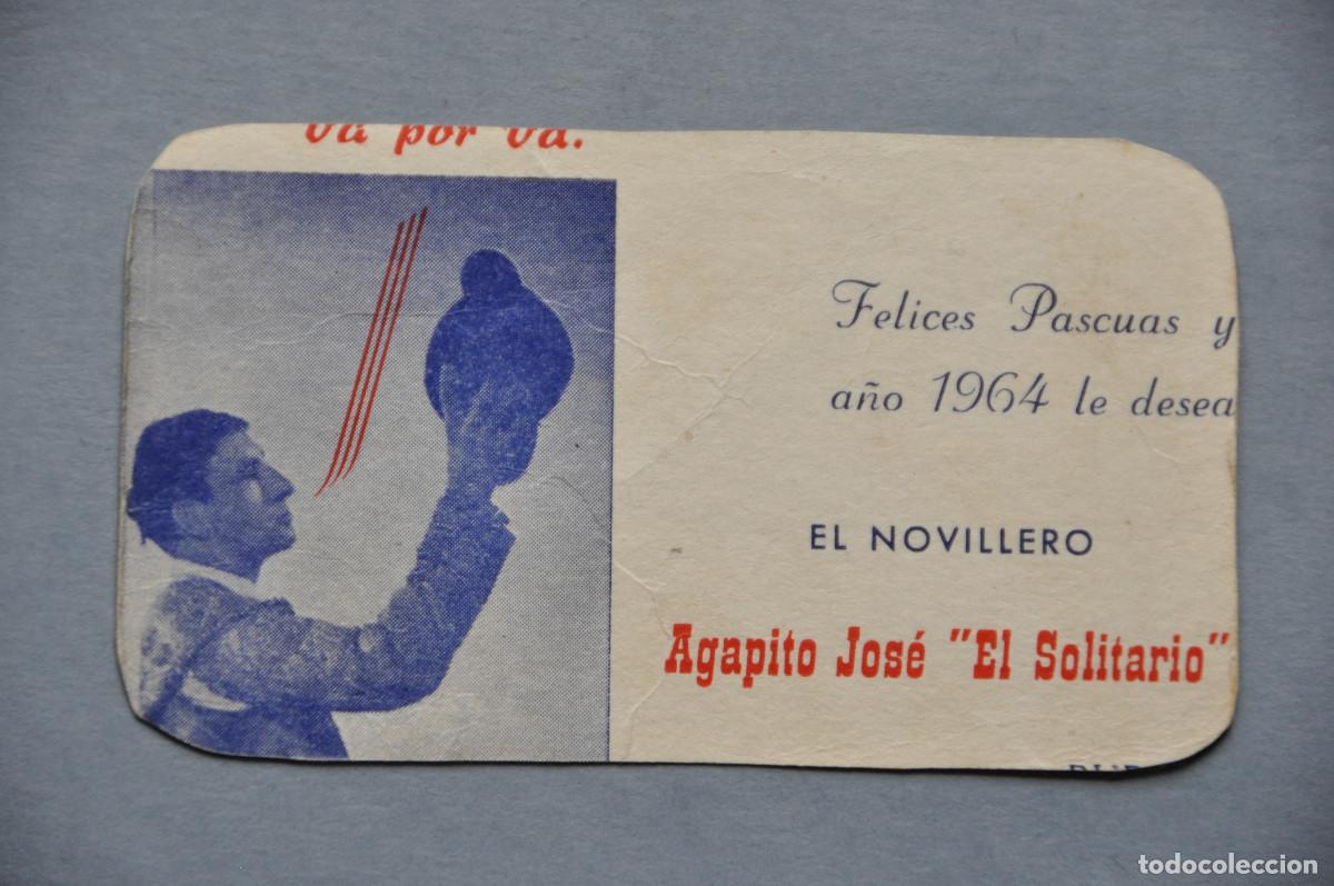 Coleccionismo calendarios: CALENDARIO 1964 - EL NOVILLERO AGAPITO JOS&Eacute; &rdquo;EL SOLITARIO&rdquo;
