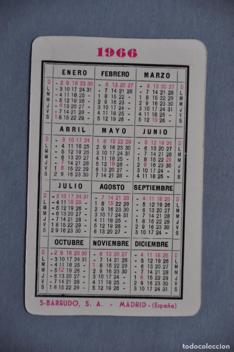 Coleccionismo calendarios: CALENDARIO 1966 - GAFAS DERBI - Foto 2