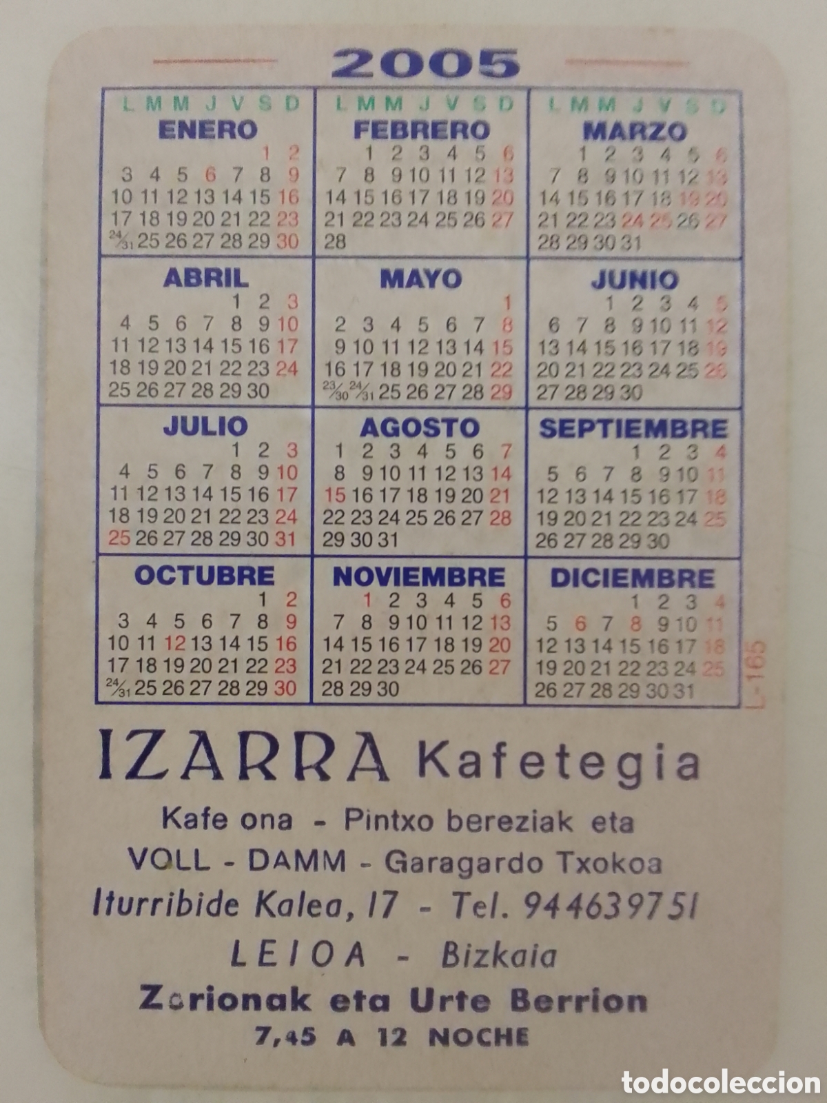 Coleccionismo calendarios: Calendario a&ntilde;o 2005 L-165. - Foto 2