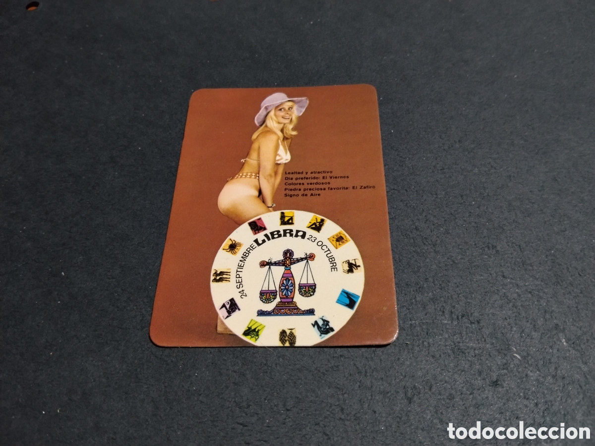 Coleccionismo calendarios: Calendario hor&oacute;scopo libra chica 1977
