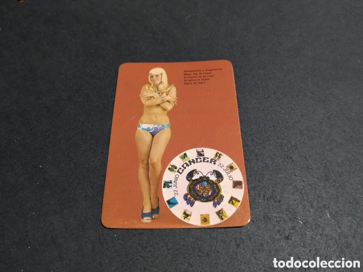 Coleccionismo calendarios: Calendario hor&oacute;scopo c&aacute;ncer chica 1977