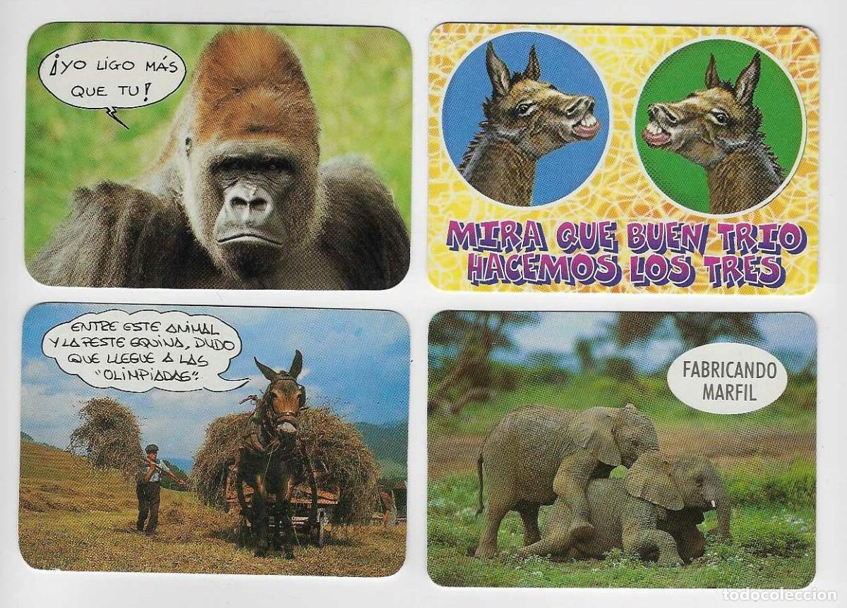 Collezionismo Calendari: 4 CALENDARIOS BOLSILLO A&Ntilde;OS 1991 - 2002 HUMOR - ANIMALES - VER FOTO REVERSOS