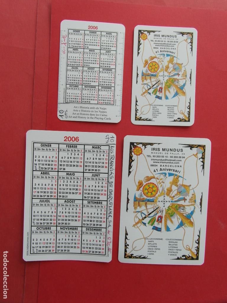 Collectionnisme Calendriers: 2 CALENDARIOS DIFERENTES TAMA&Ntilde;OS A&Ntilde;O 2006 IRIS MUNDI